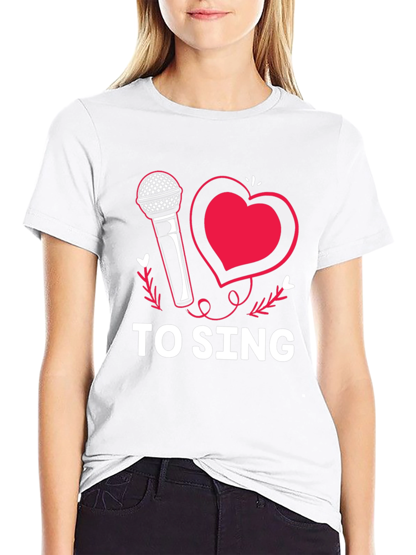 I Love to Sing Graphic Tee Shirt