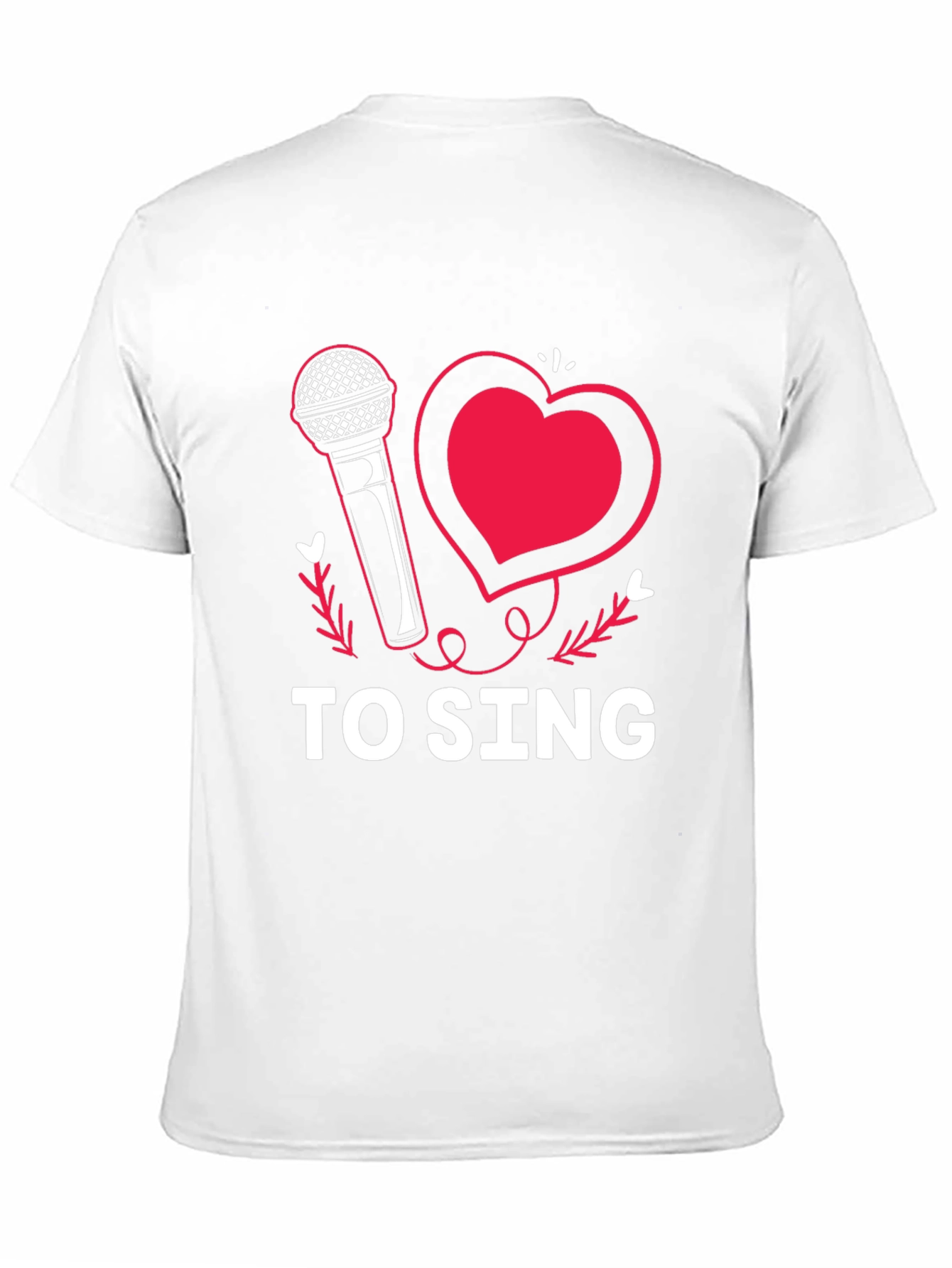 I Love to Sing Graphic Tee Shirt