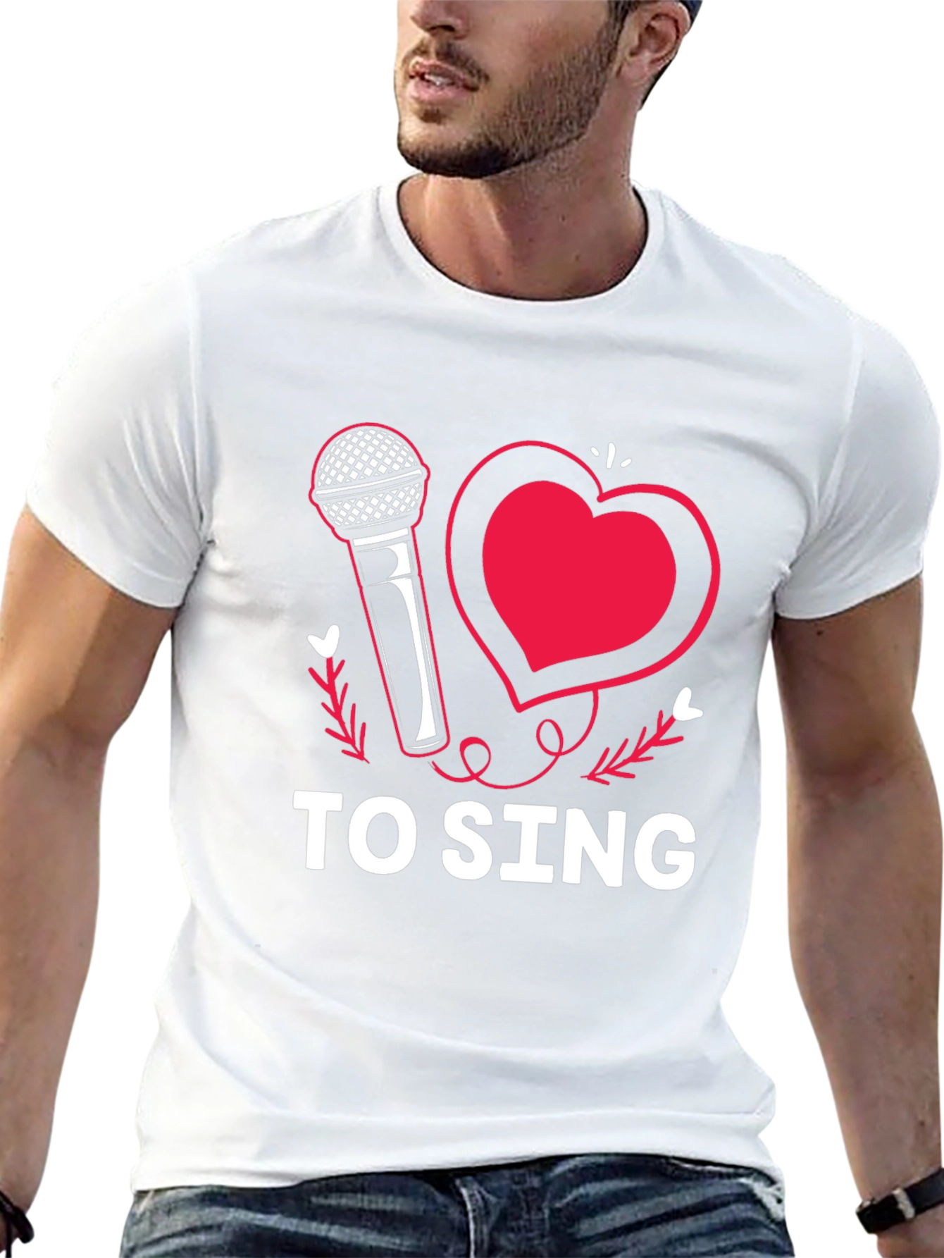 I Love to Sing Graphic Tee Shirt