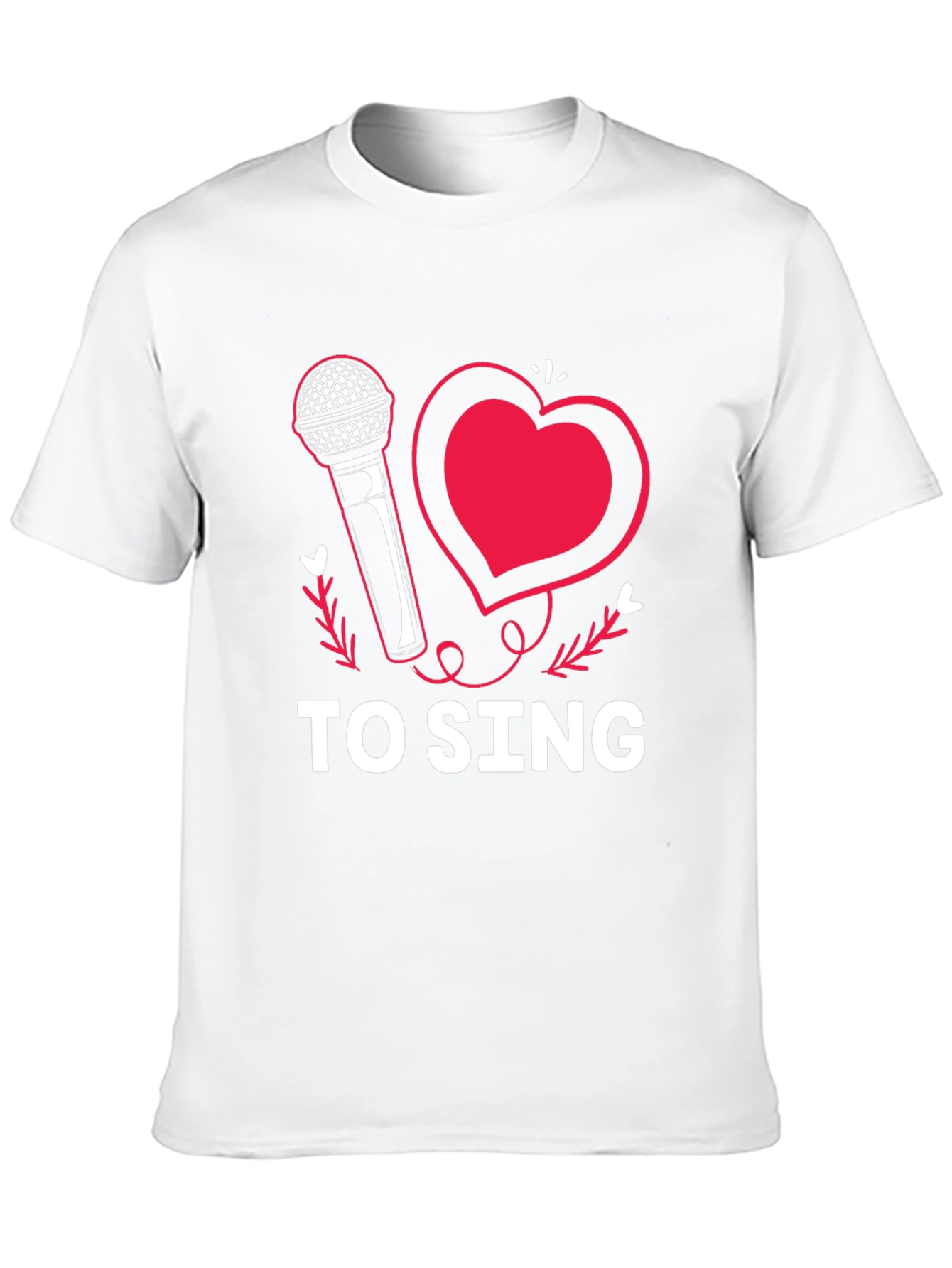 I Love to Sing Graphic Tee Shirt