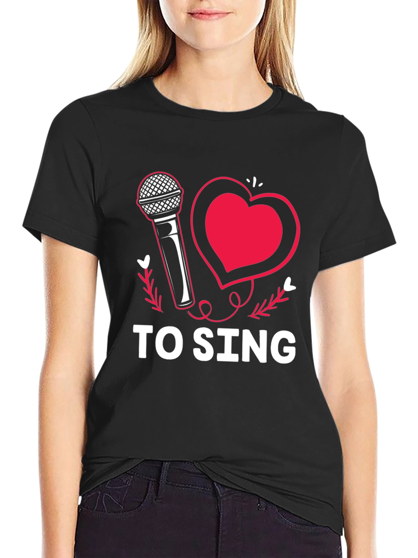 I Love to Sing Graphic Tee Shirt