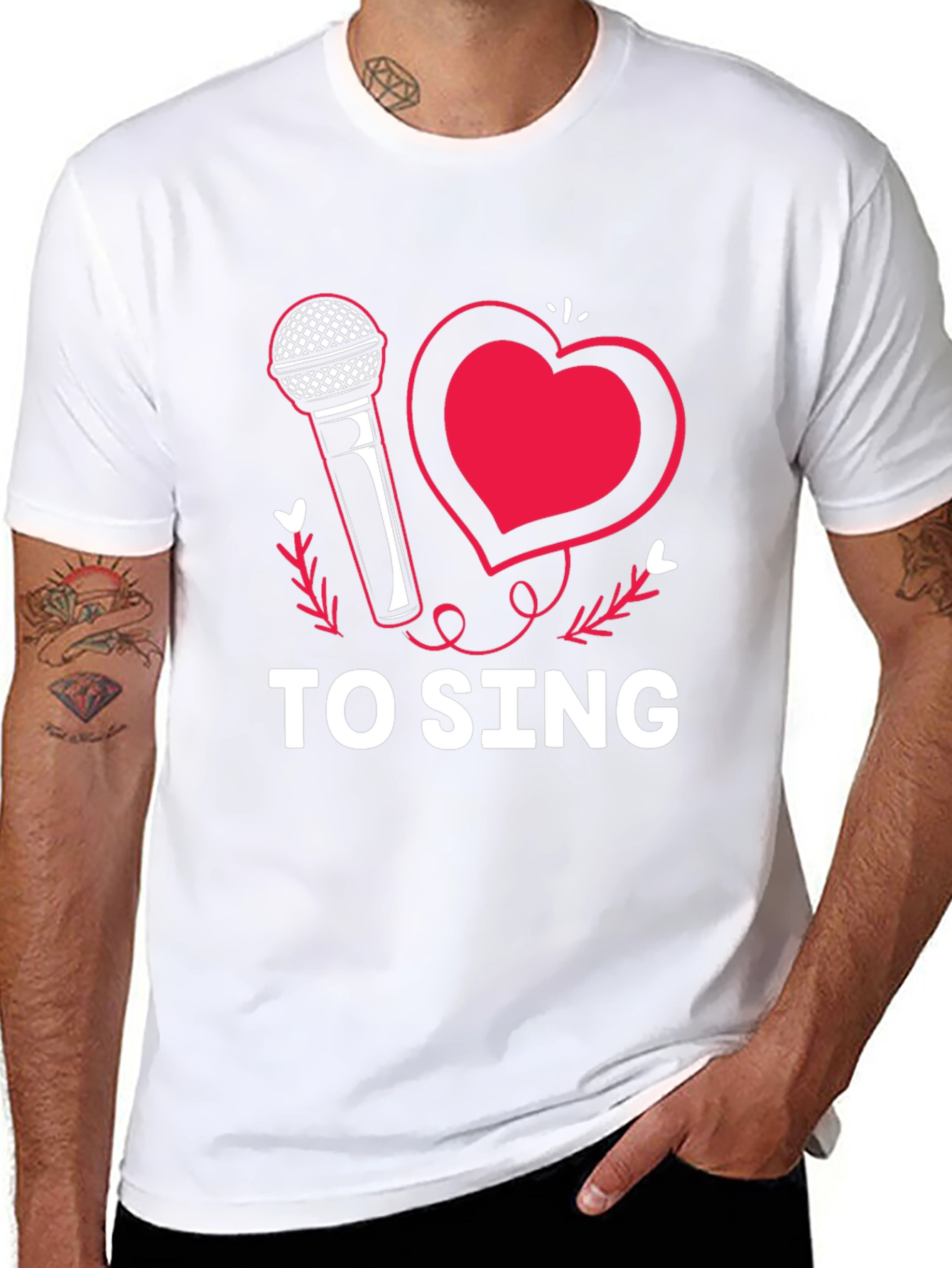 I Love to Sing Graphic Tee Shirt