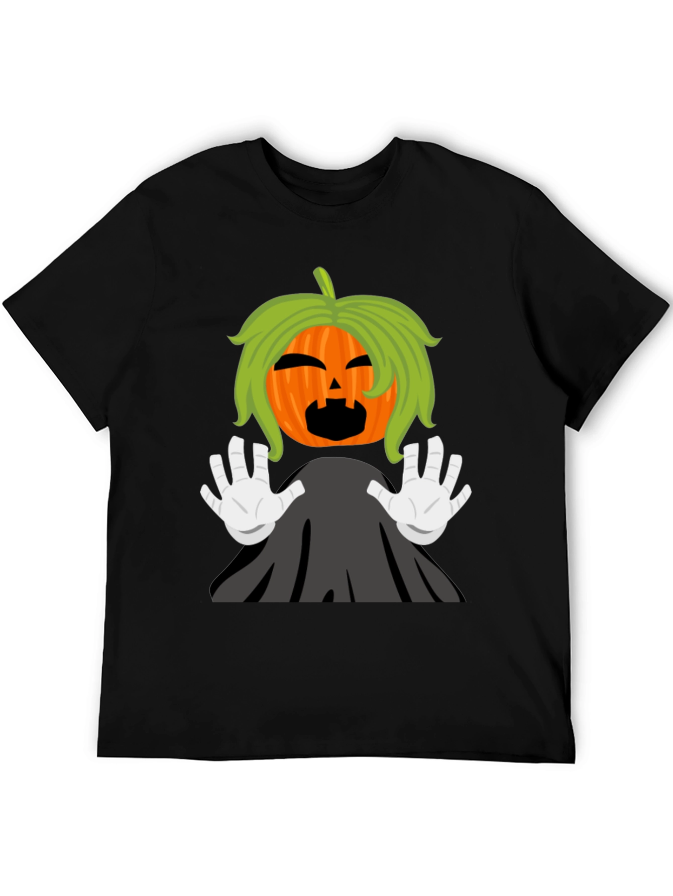 Halloween Pumpkin Ghost Graphic T-Shirt