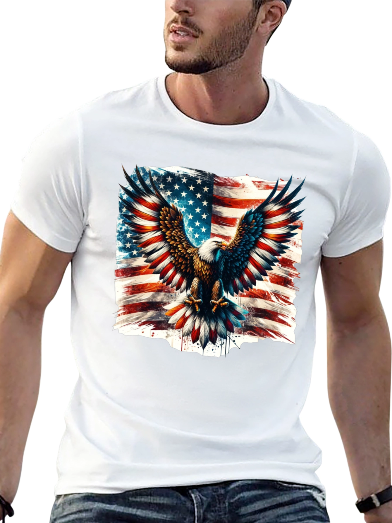 American Eagle Flag Graphic T-Shirt