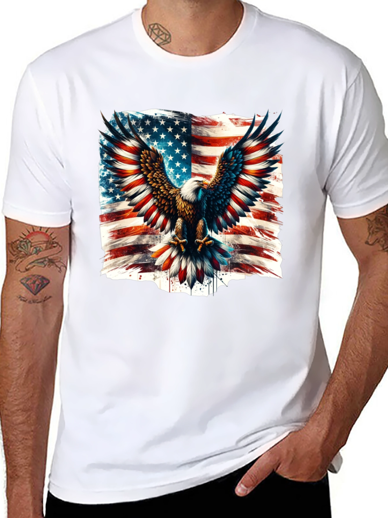 American Eagle Flag Graphic T-Shirt