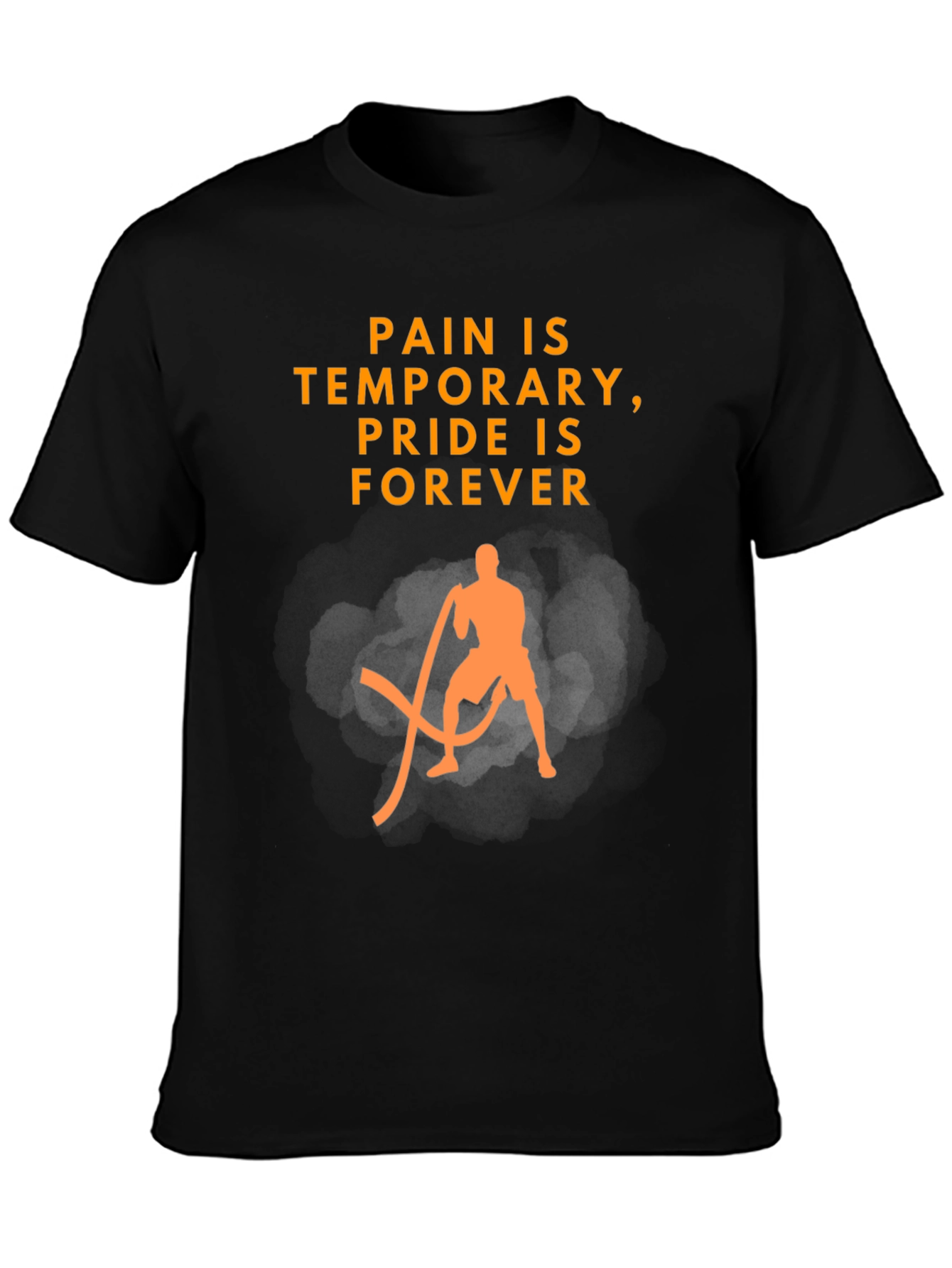 Motivational Workout T-Shirt: Pain is Temporary Pride
