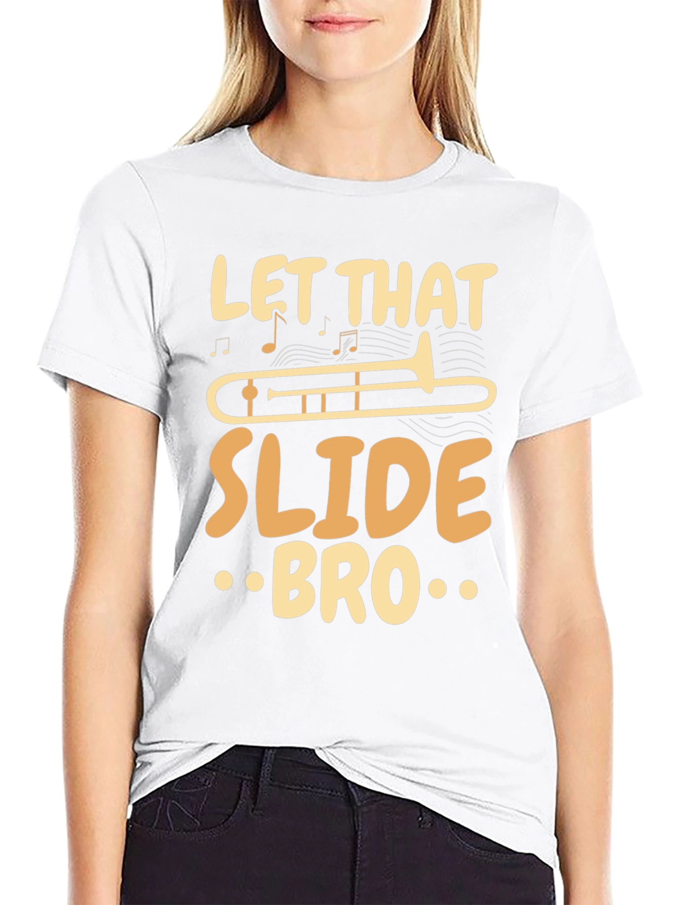 Let That Slide Bro Funny Trombone Player T-Shirt