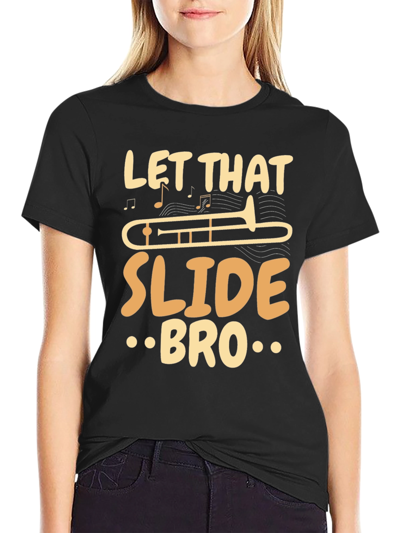 Let That Slide Bro Funny Trombone Player T-Shirt