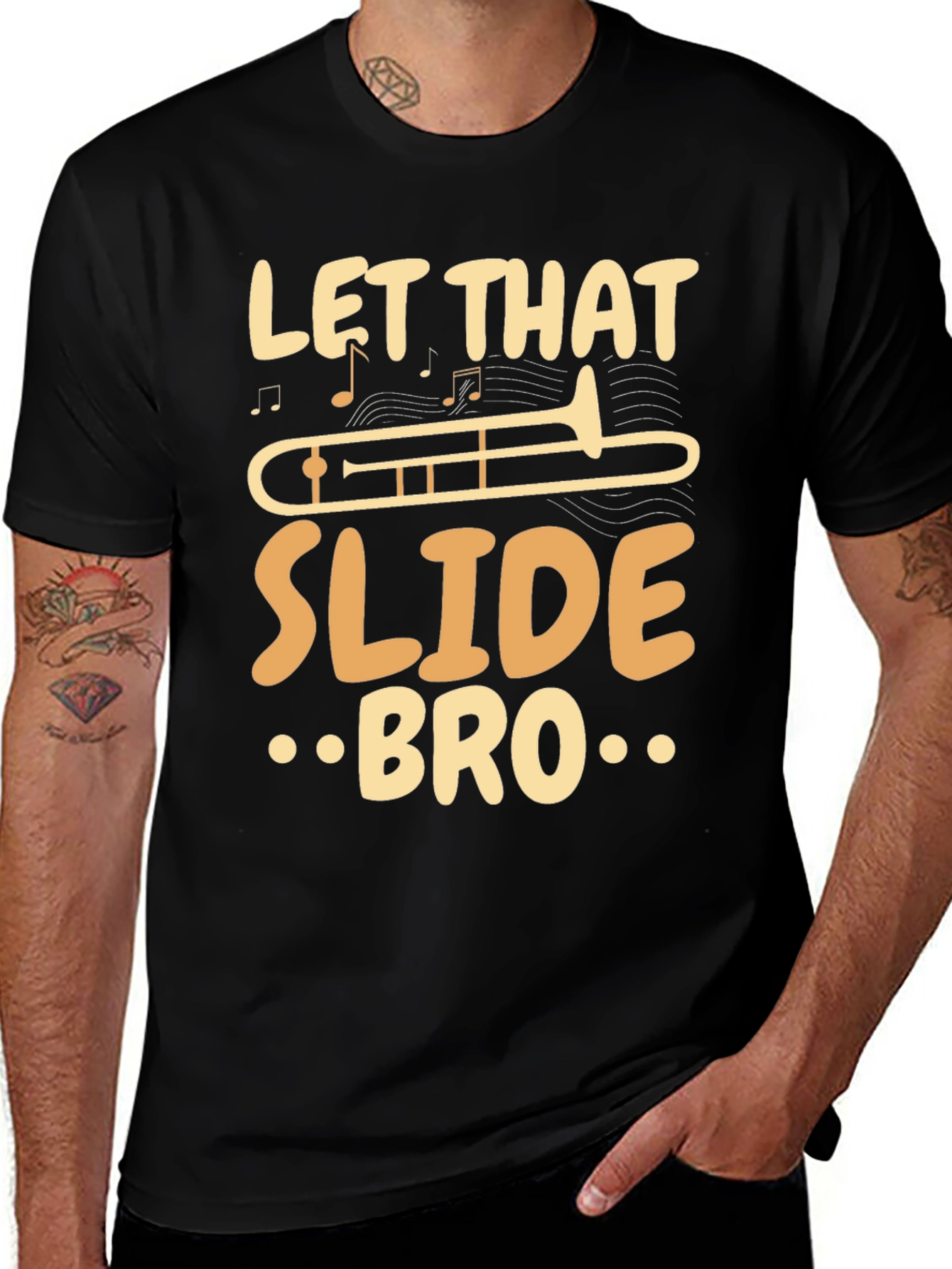 Let That Slide Bro Funny Trombone Player T-Shirt