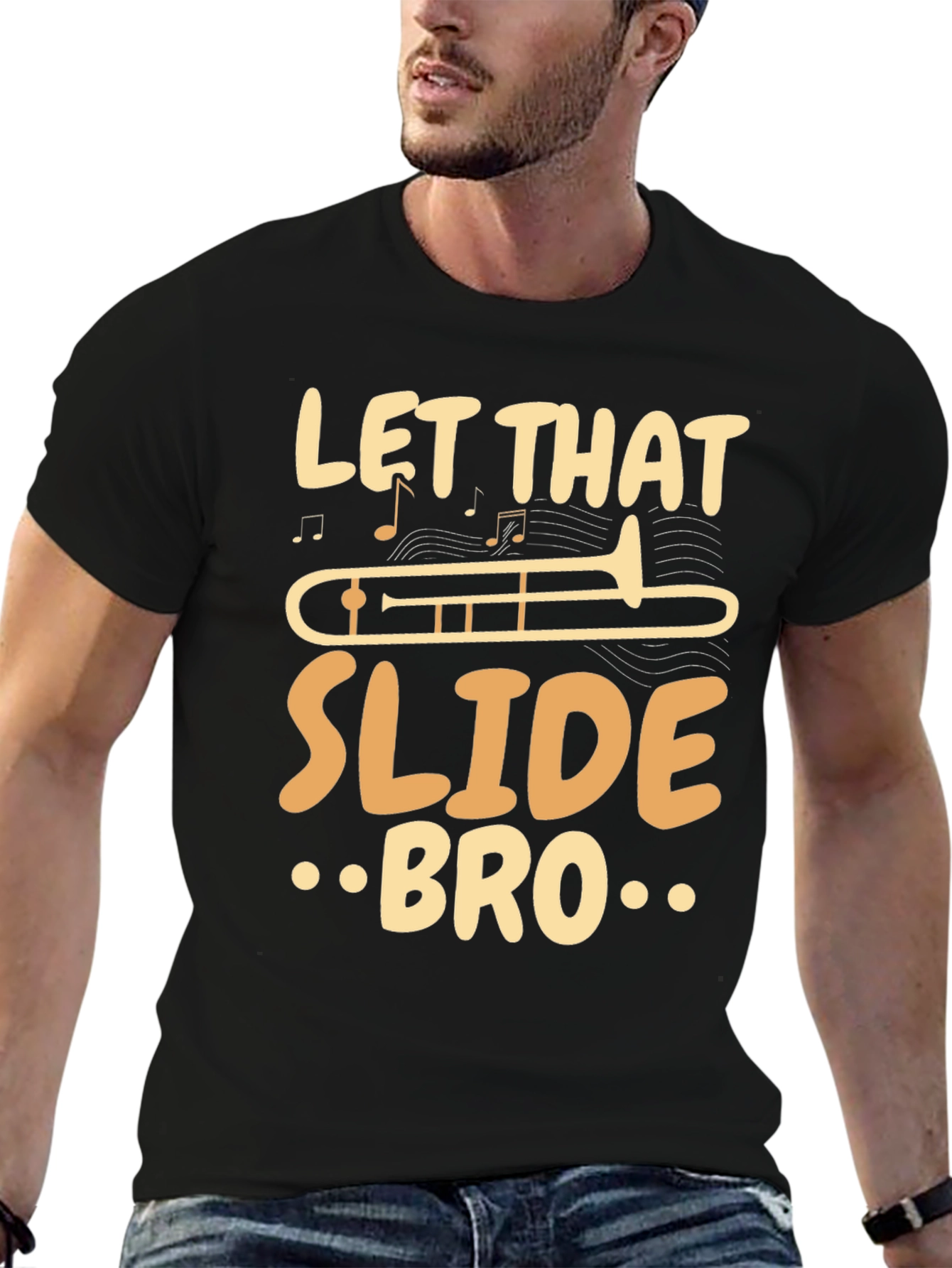 Let That Slide Bro Funny Trombone Player T-Shirt