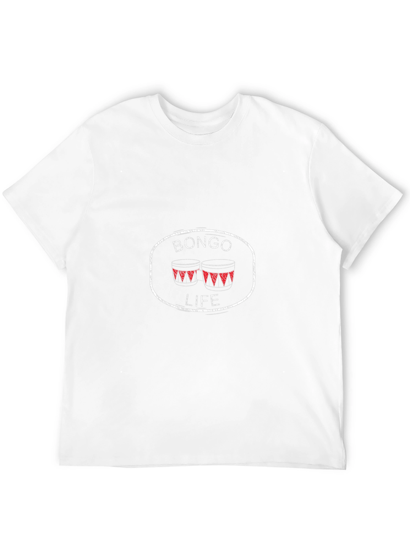 Bongo Life T-Shirt - Black Crew Neck Tee