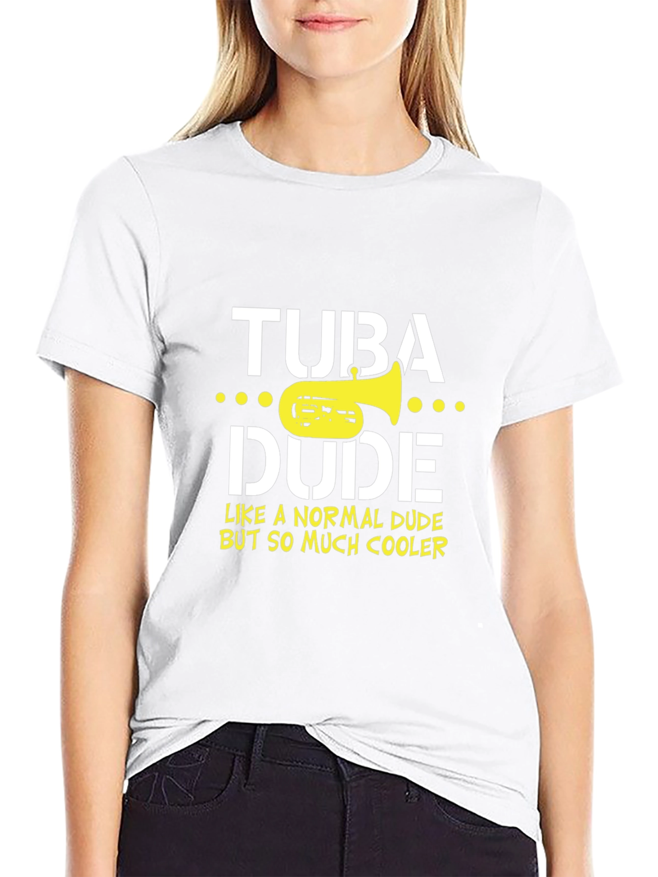 Tuba Dude Graphic Tee - Musicians Humor T-Shirt