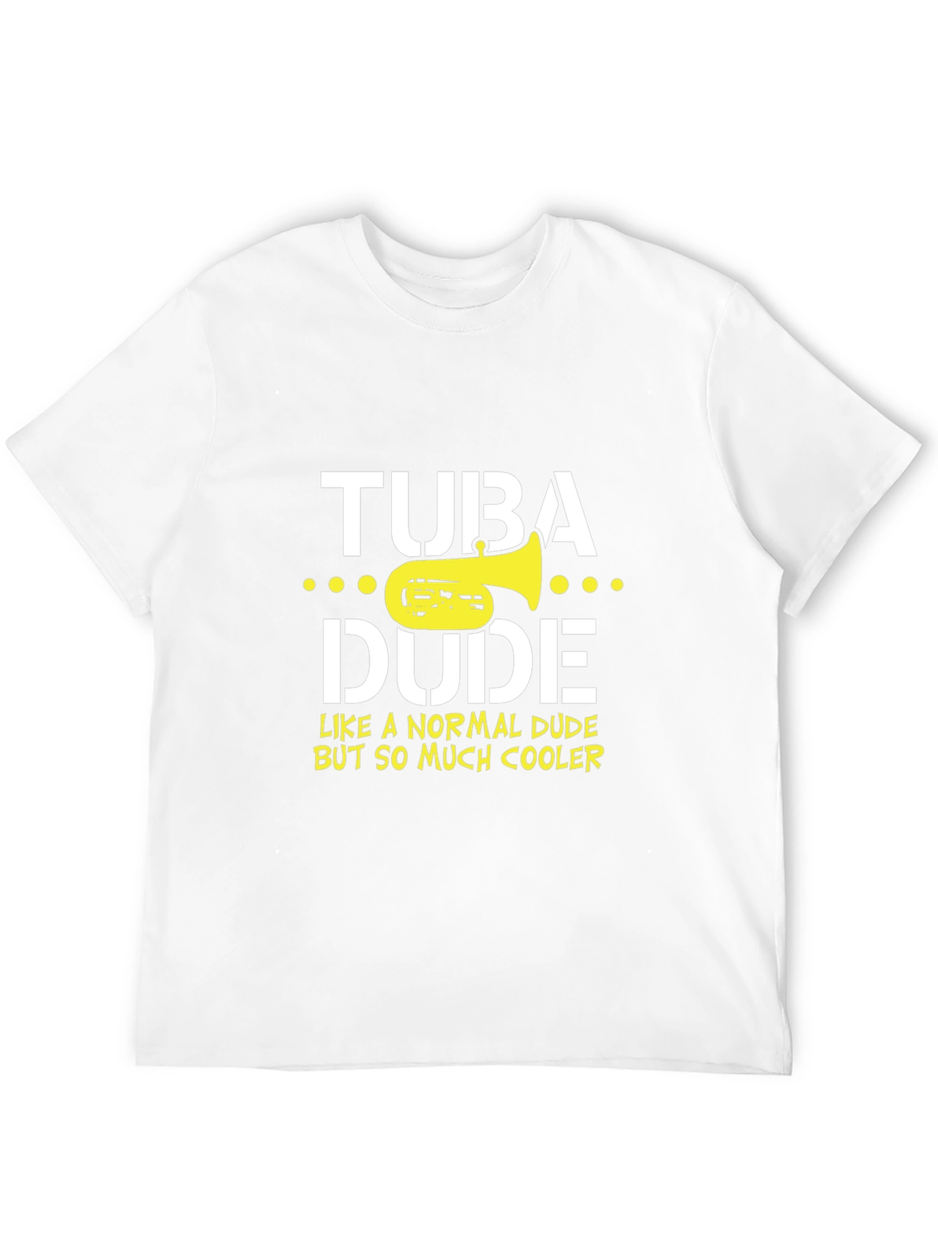 Tuba Dude Graphic Tee - Musicians Humor T-Shirt