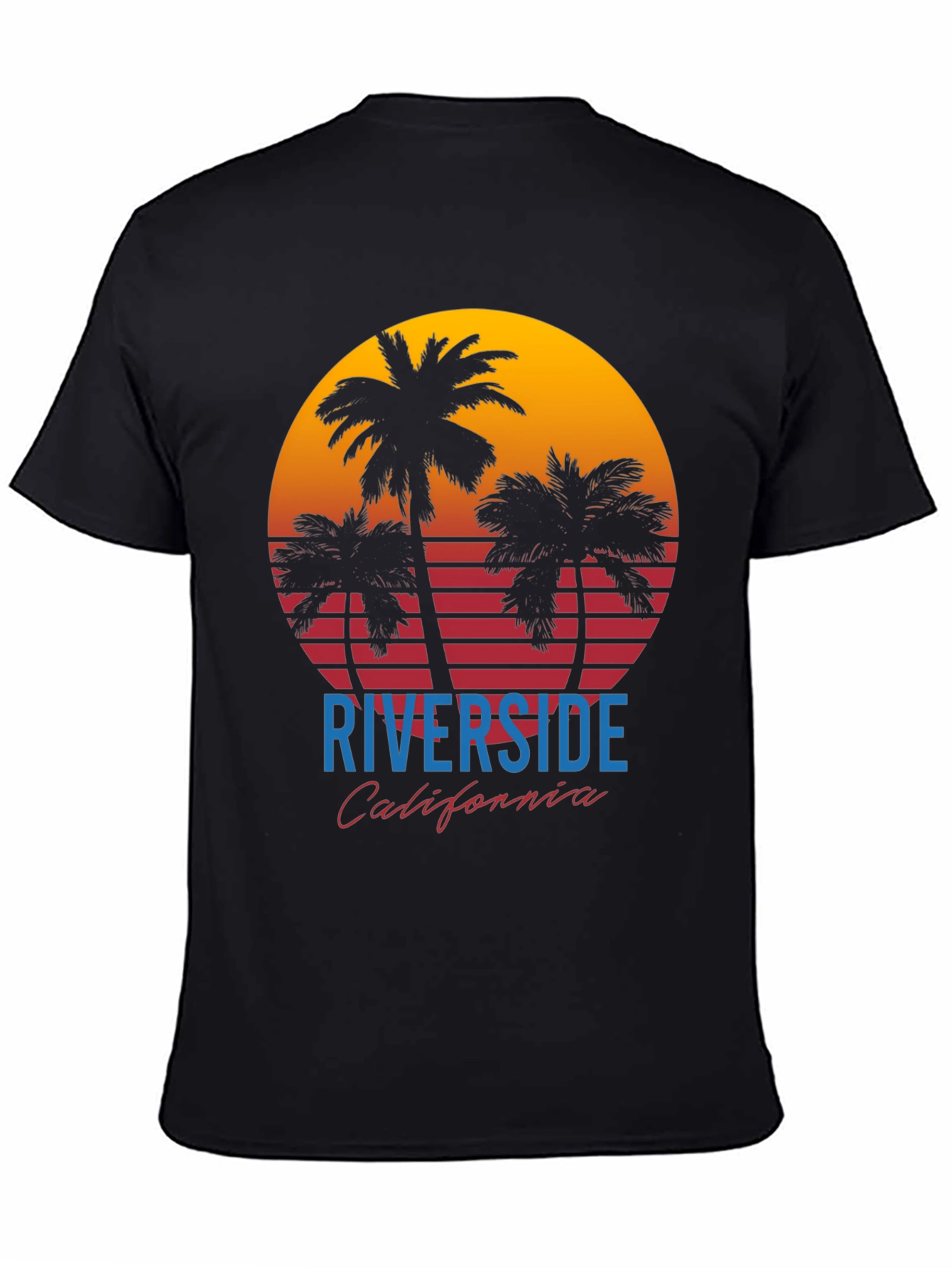 Riverside California Palm Sunset Graphic Tee