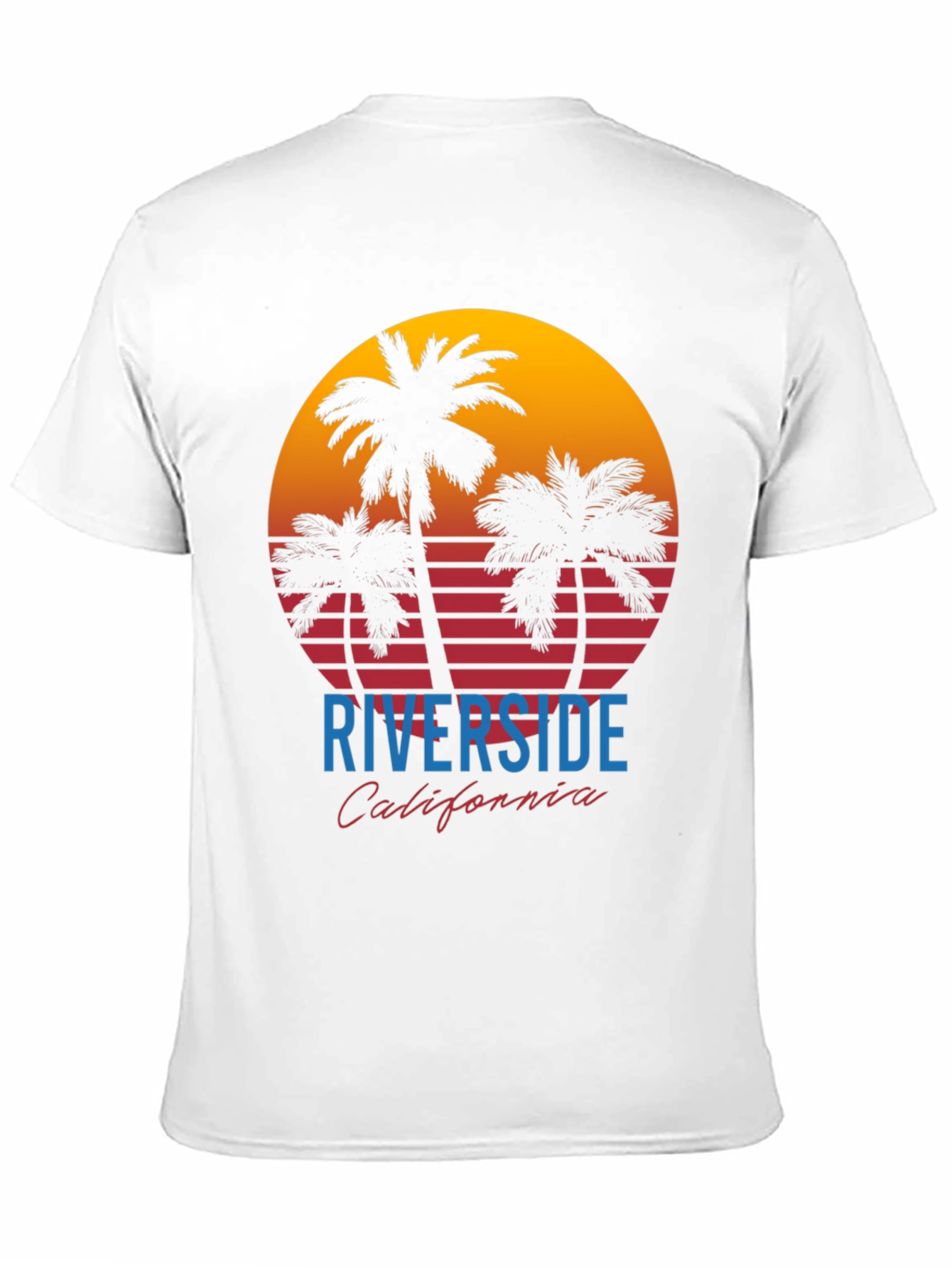 Riverside California Palm Sunset Graphic Tee