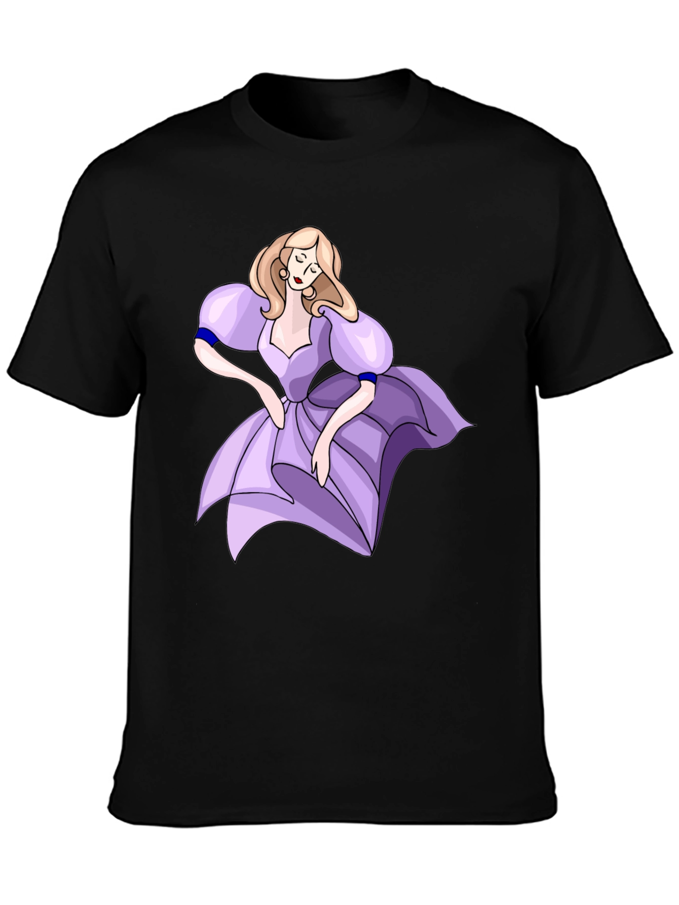 Cartoon Princess Graphic T-Shirt