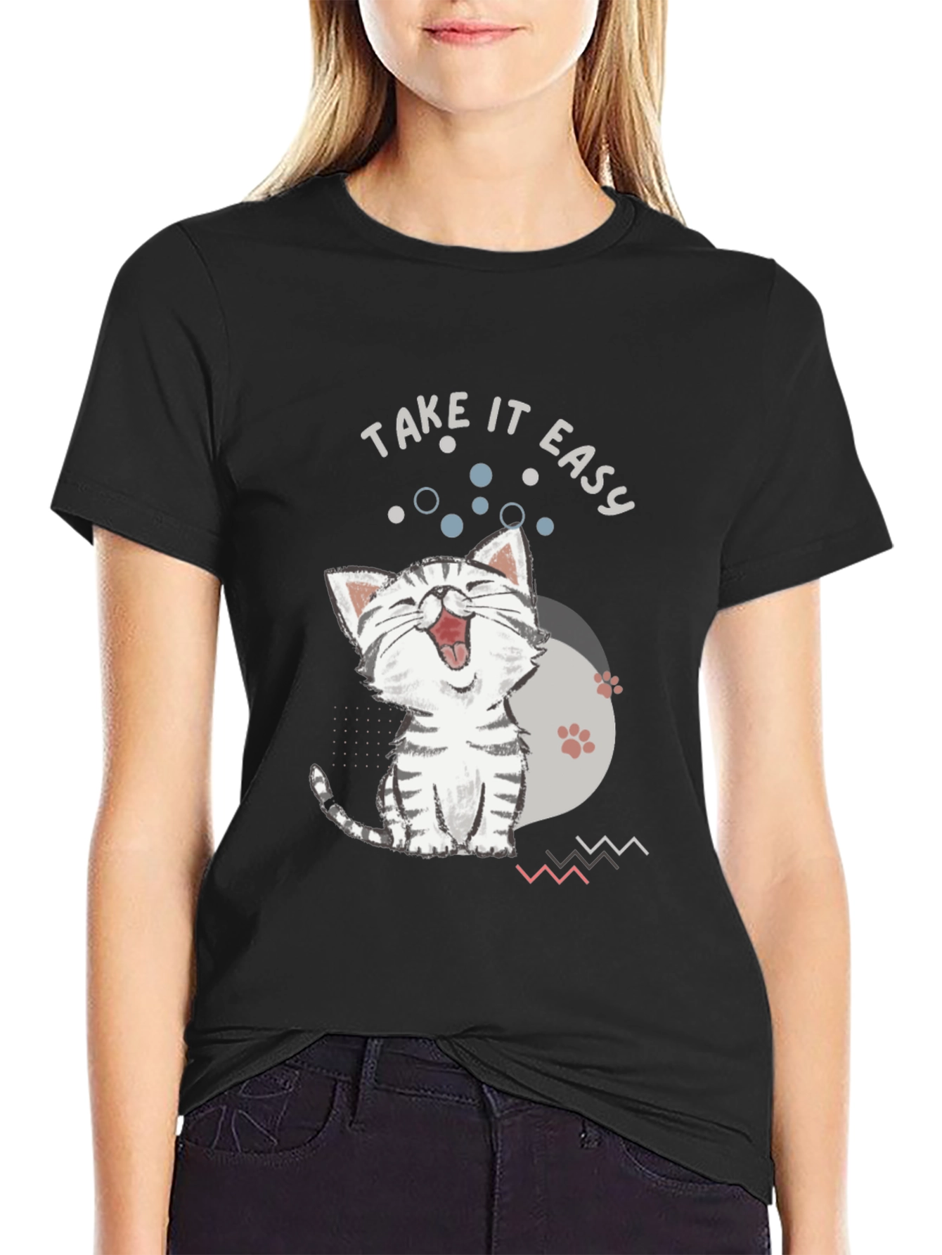 Funny Cat T-Shirt: Take It Easy Tee