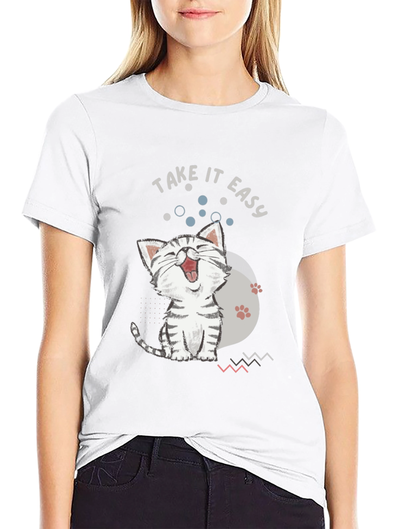 Funny Cat T-Shirt: Take It Easy Tee