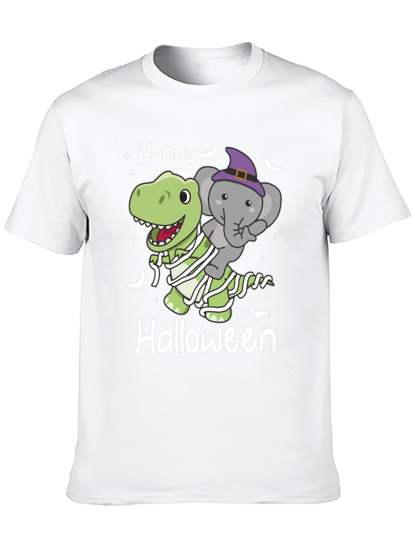 Happy Halloween Dinosaur & Elephant T-Shirt