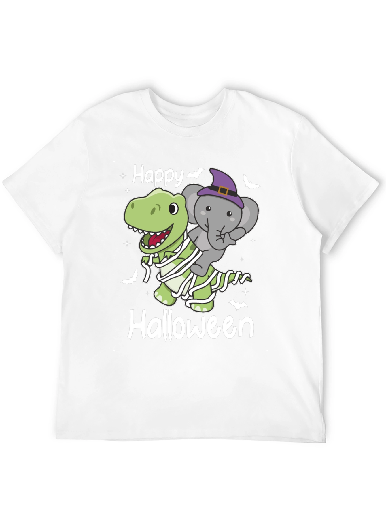 Happy Halloween Dinosaur & Elephant T-Shirt