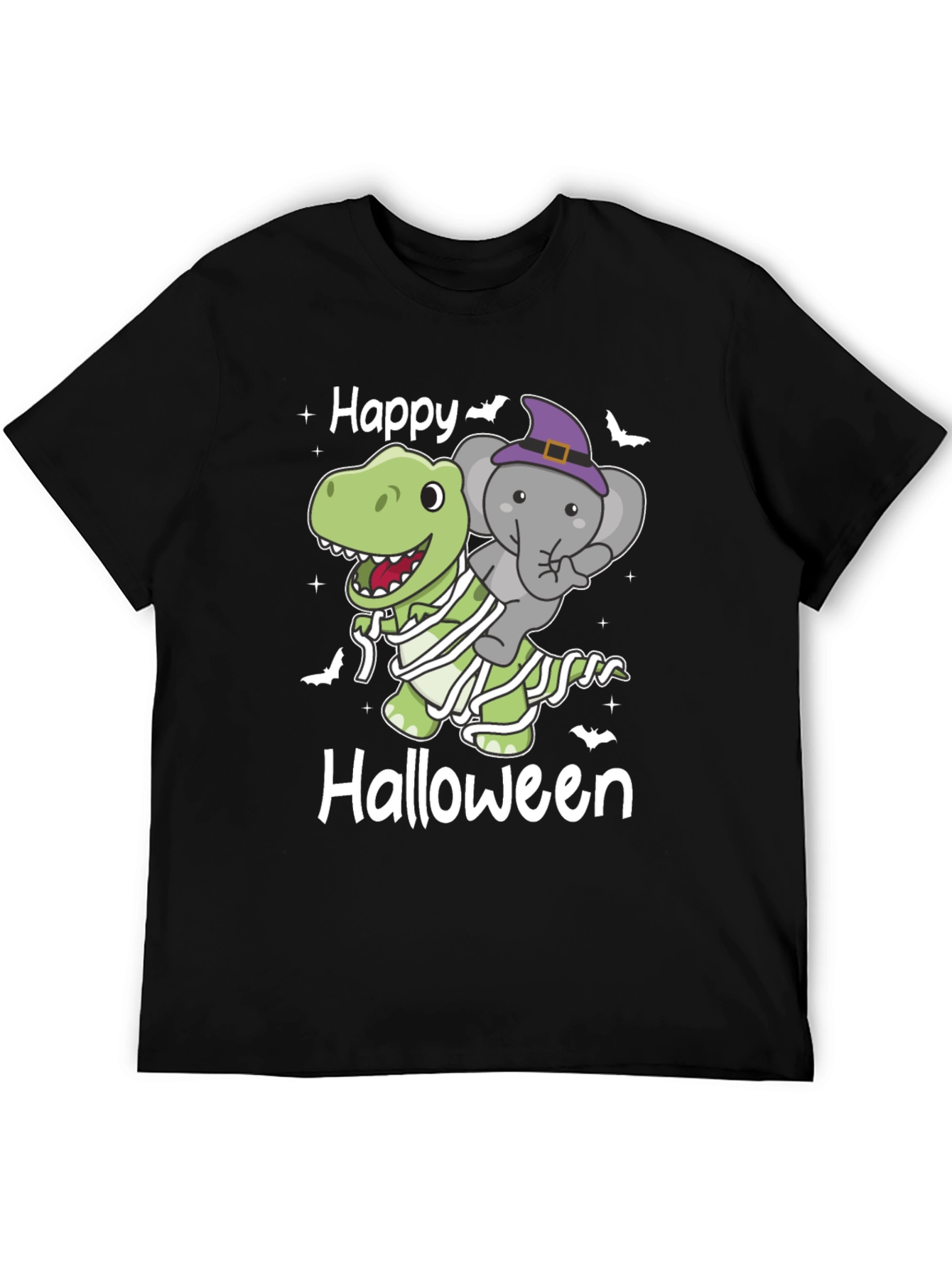 Happy Halloween Dinosaur & Elephant T-Shirt