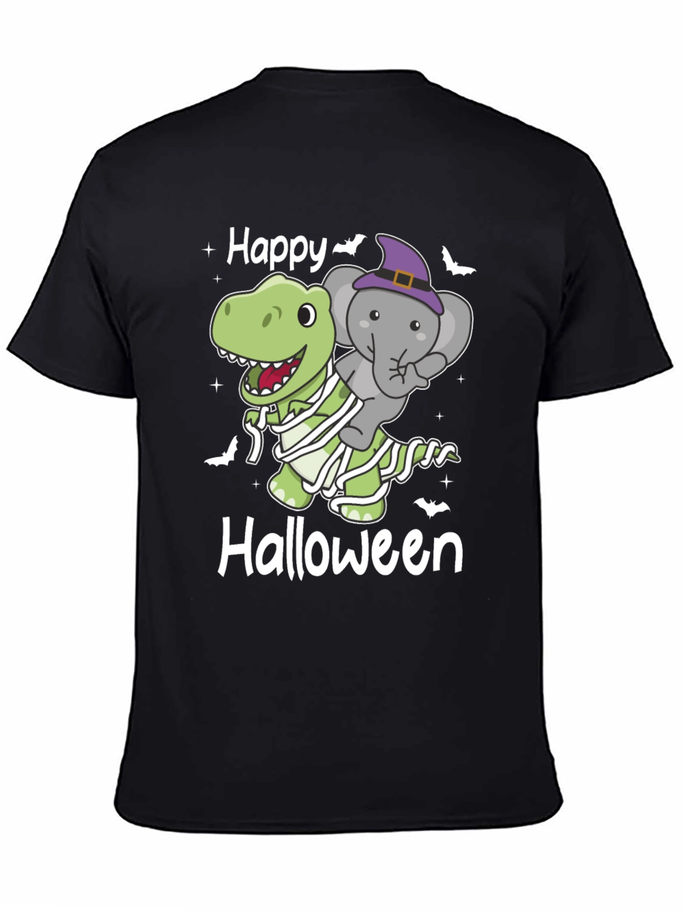 Happy Halloween Dinosaur & Elephant T-Shirt