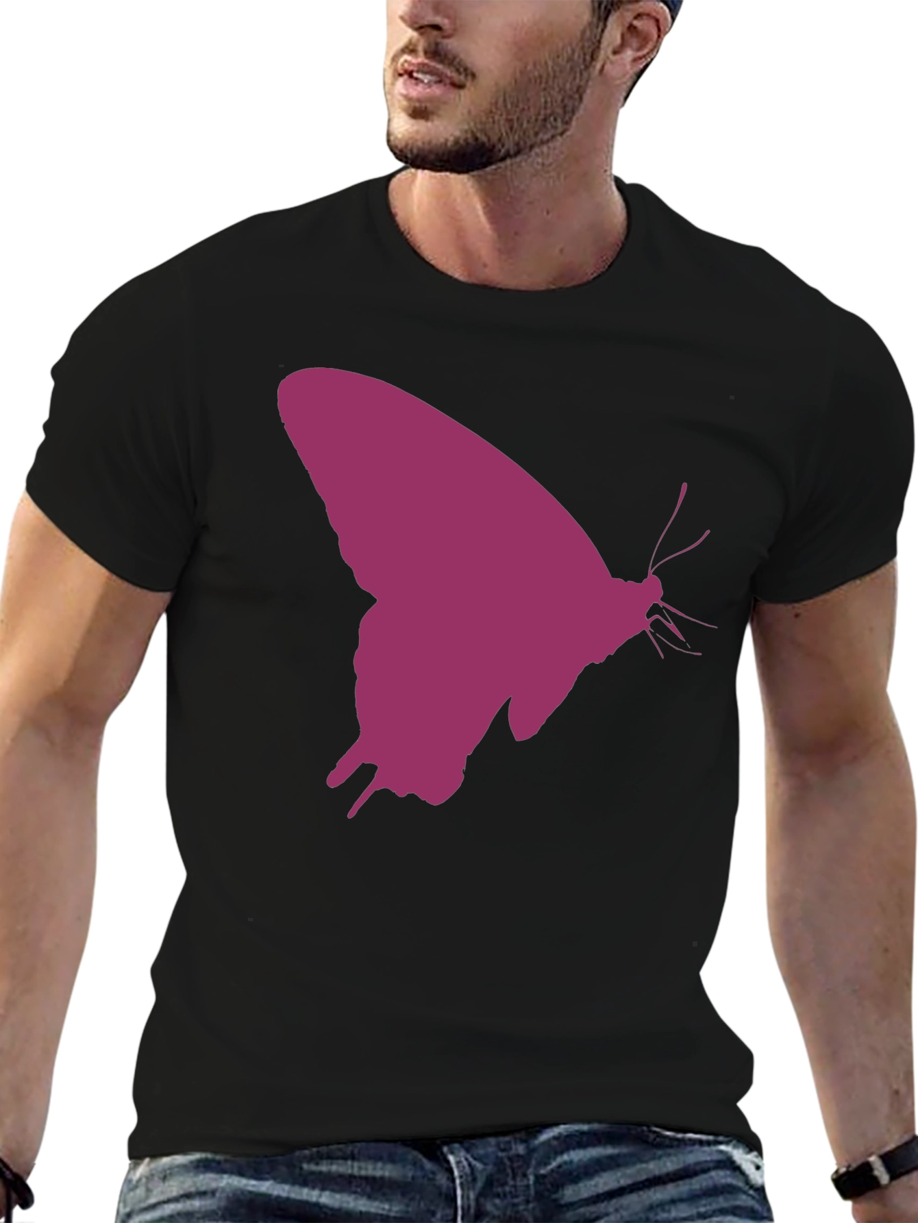 Butterfly Silhouette T-Shirt - Stylish Graphic Tee