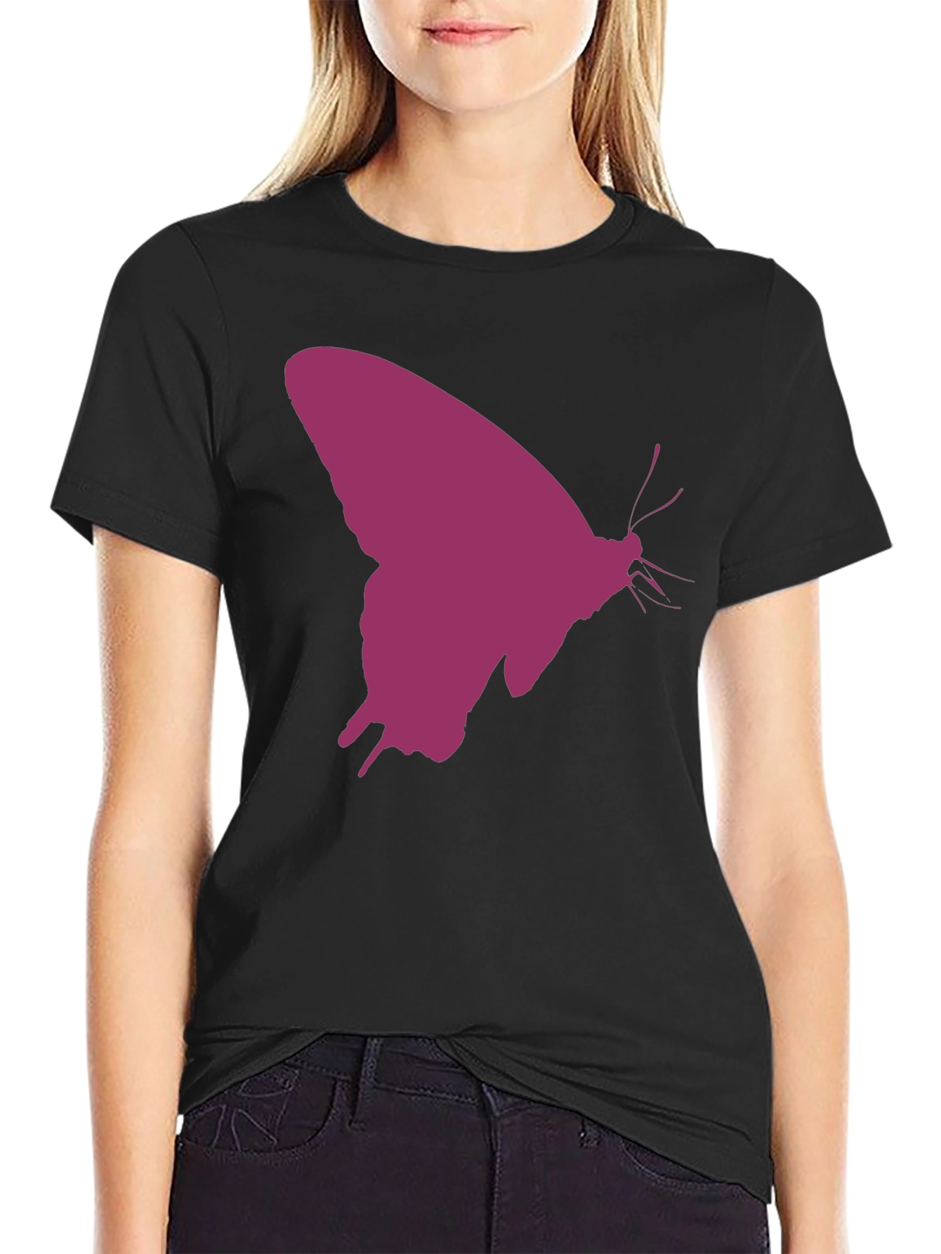 Butterfly Silhouette T-Shirt - Stylish Graphic Tee