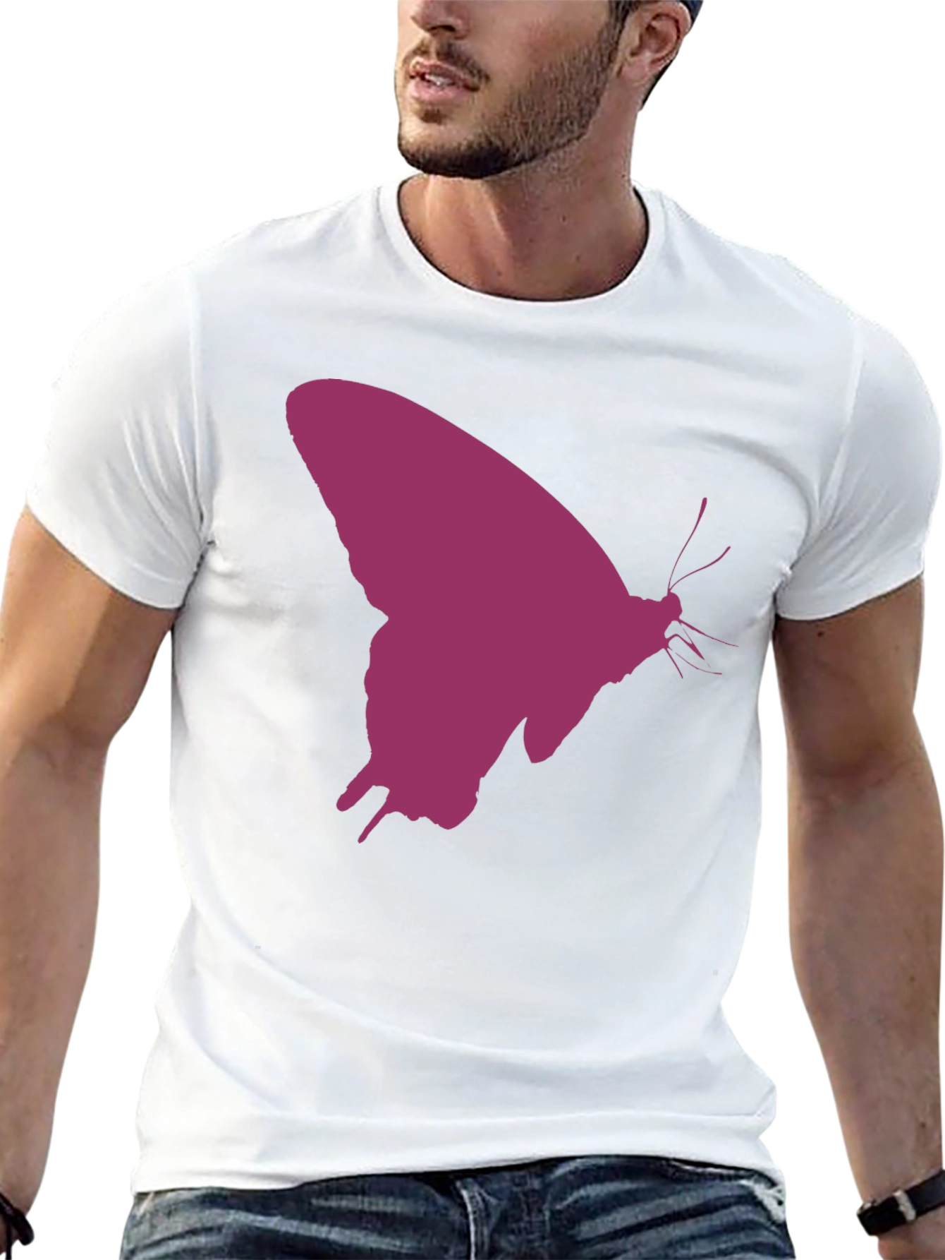 Butterfly Silhouette T-Shirt - Stylish Graphic Tee
