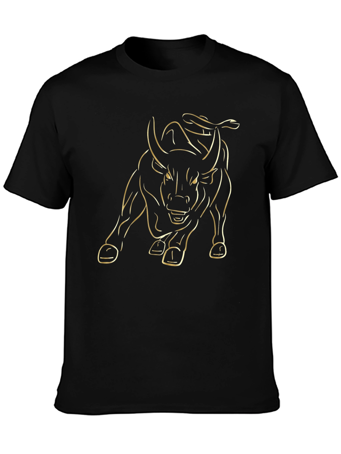 Bold Bull Graphic Tee - Black