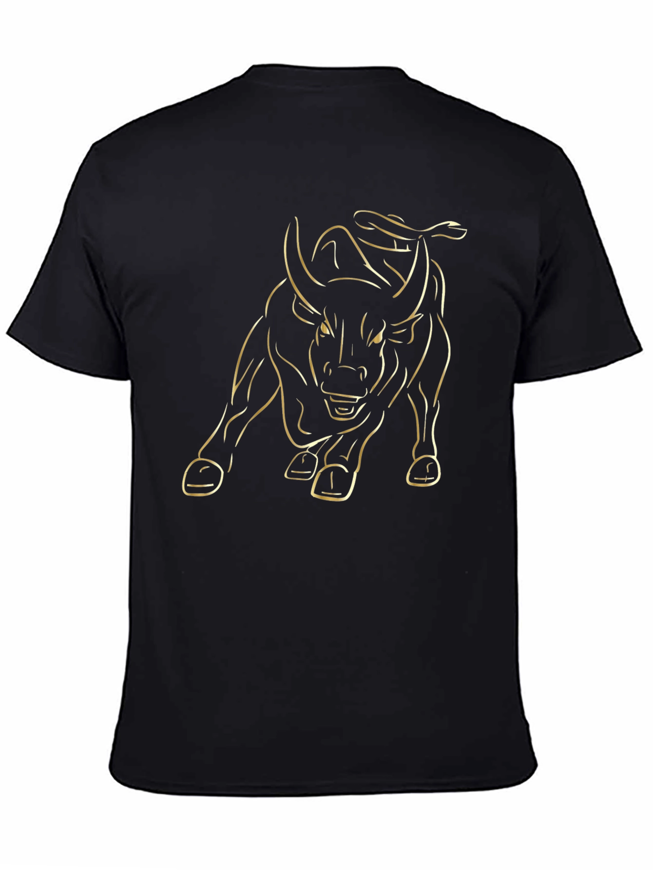 Bold Bull Graphic Tee - Black
