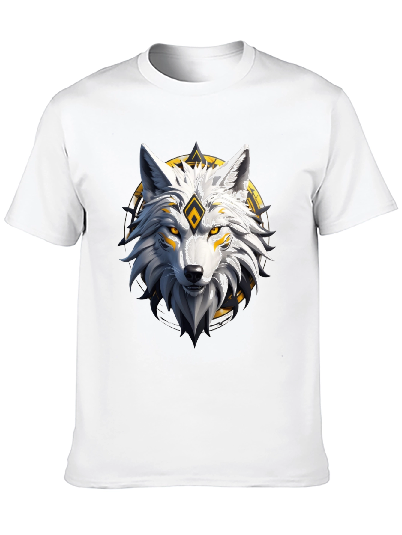Wolf Graphic Tee - Black Cotton Blend