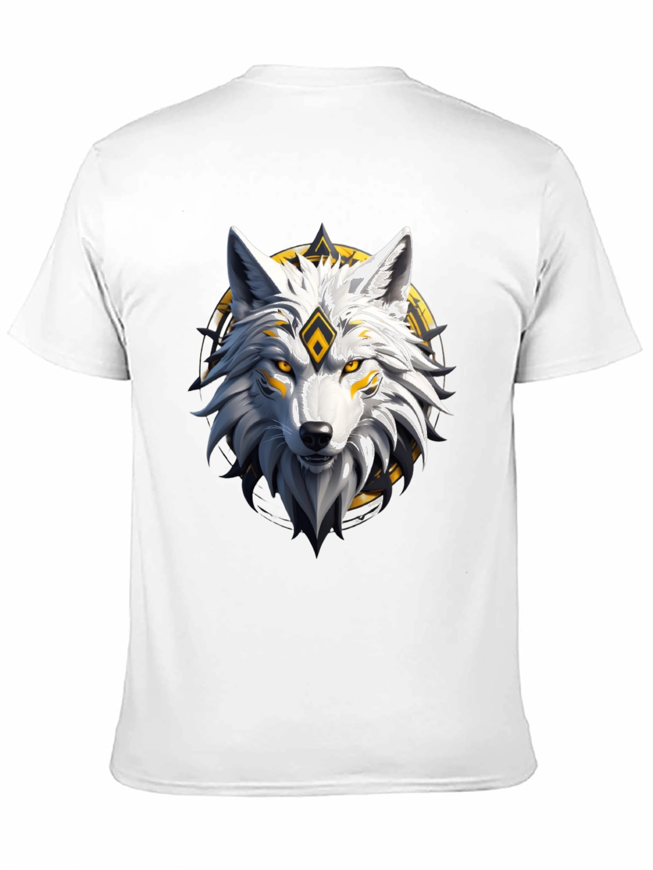 Wolf Graphic Tee - Black Cotton Blend