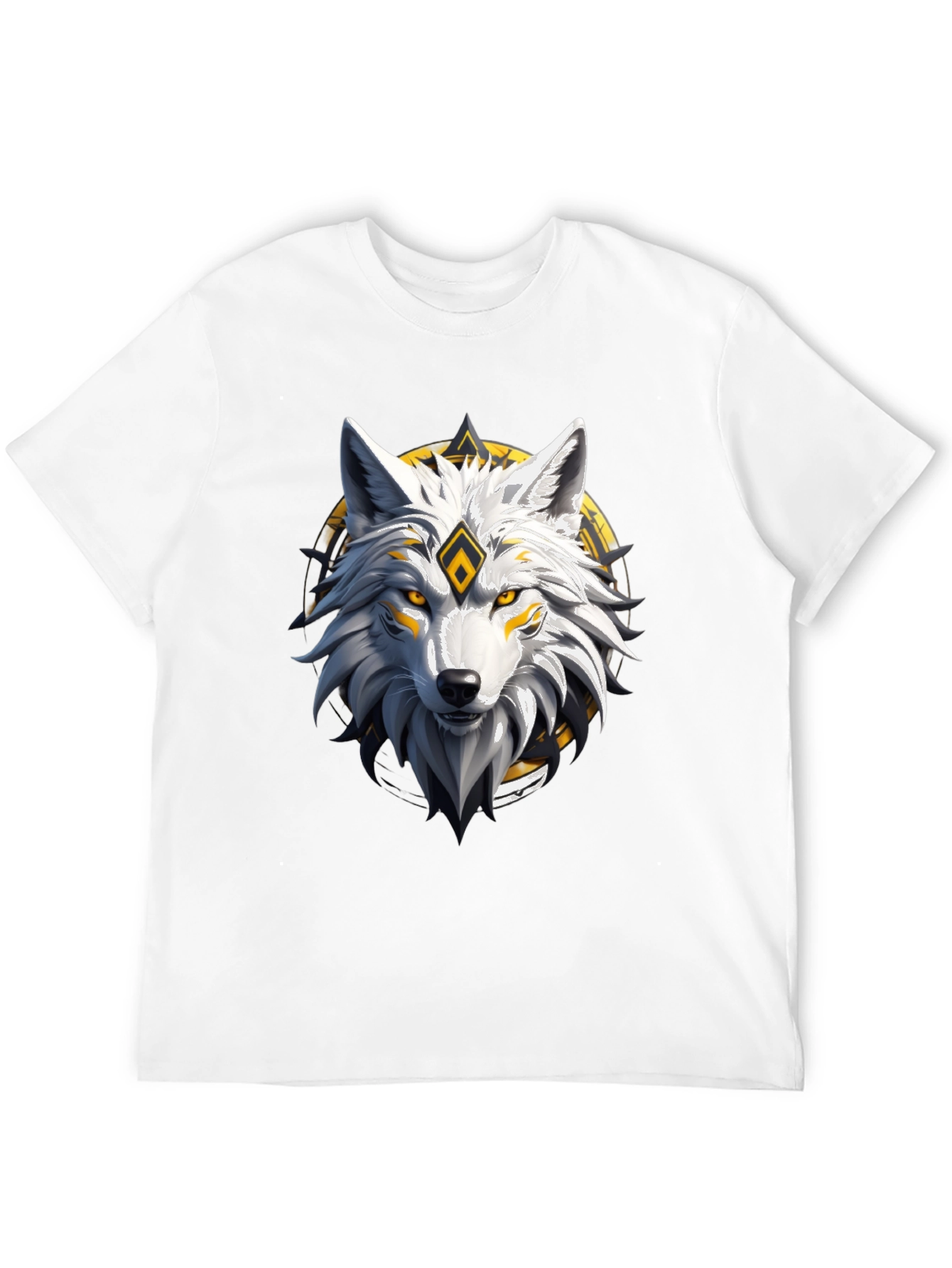 Wolf Graphic Tee - Black Cotton Blend