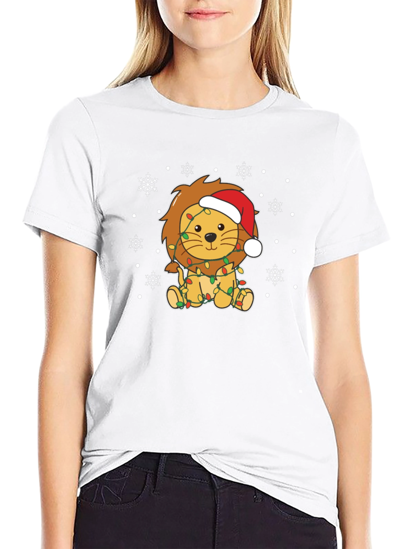 Festive Lion Christmas T-Shirt