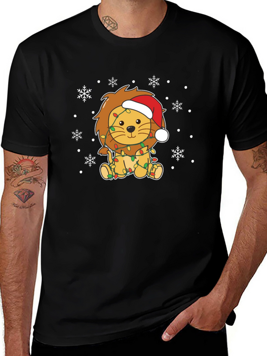 Festive Lion Christmas T-Shirt