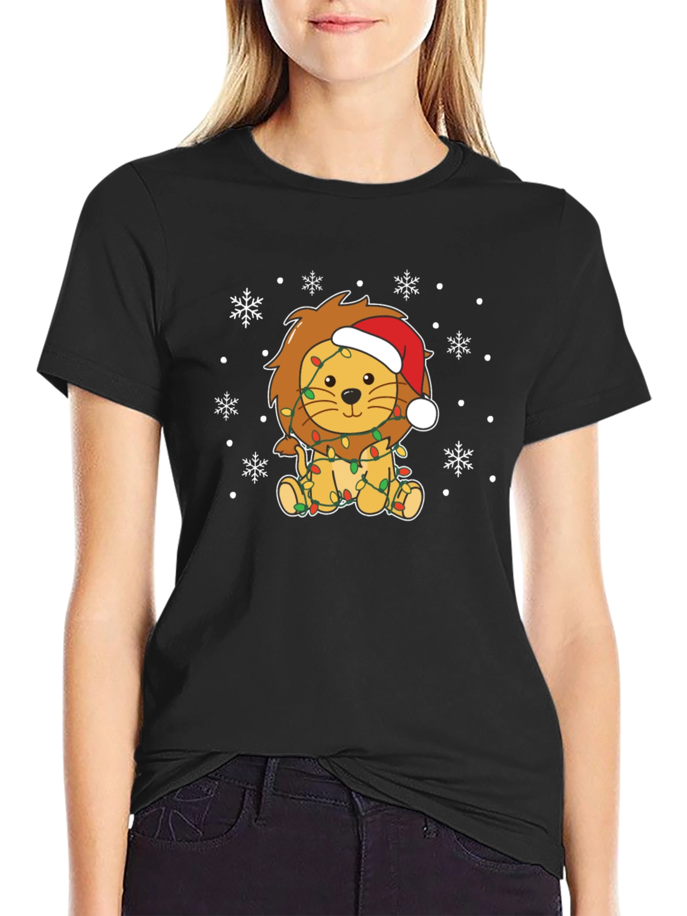 Festive Lion Christmas T-Shirt
