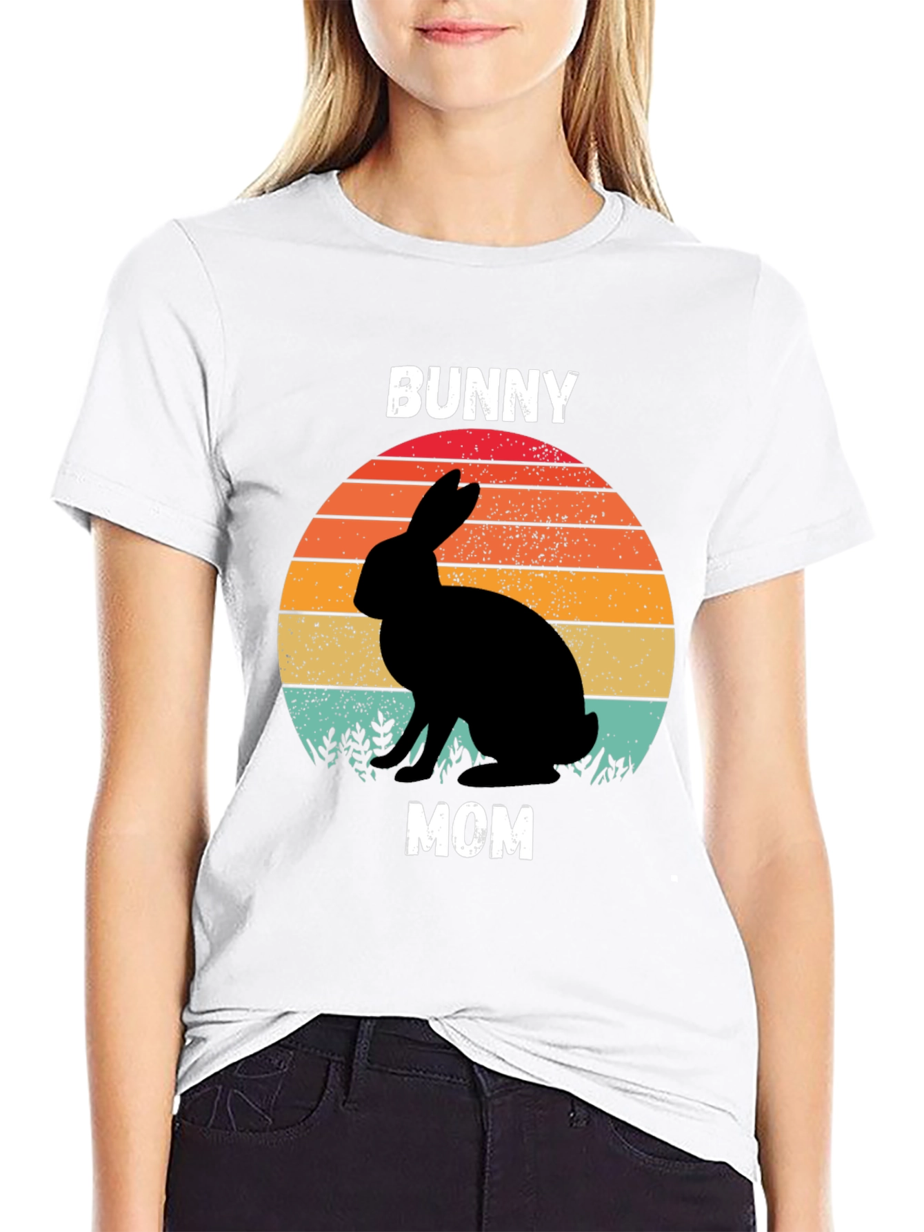Bunny Mom T-Shirt - Retro Easter Gift