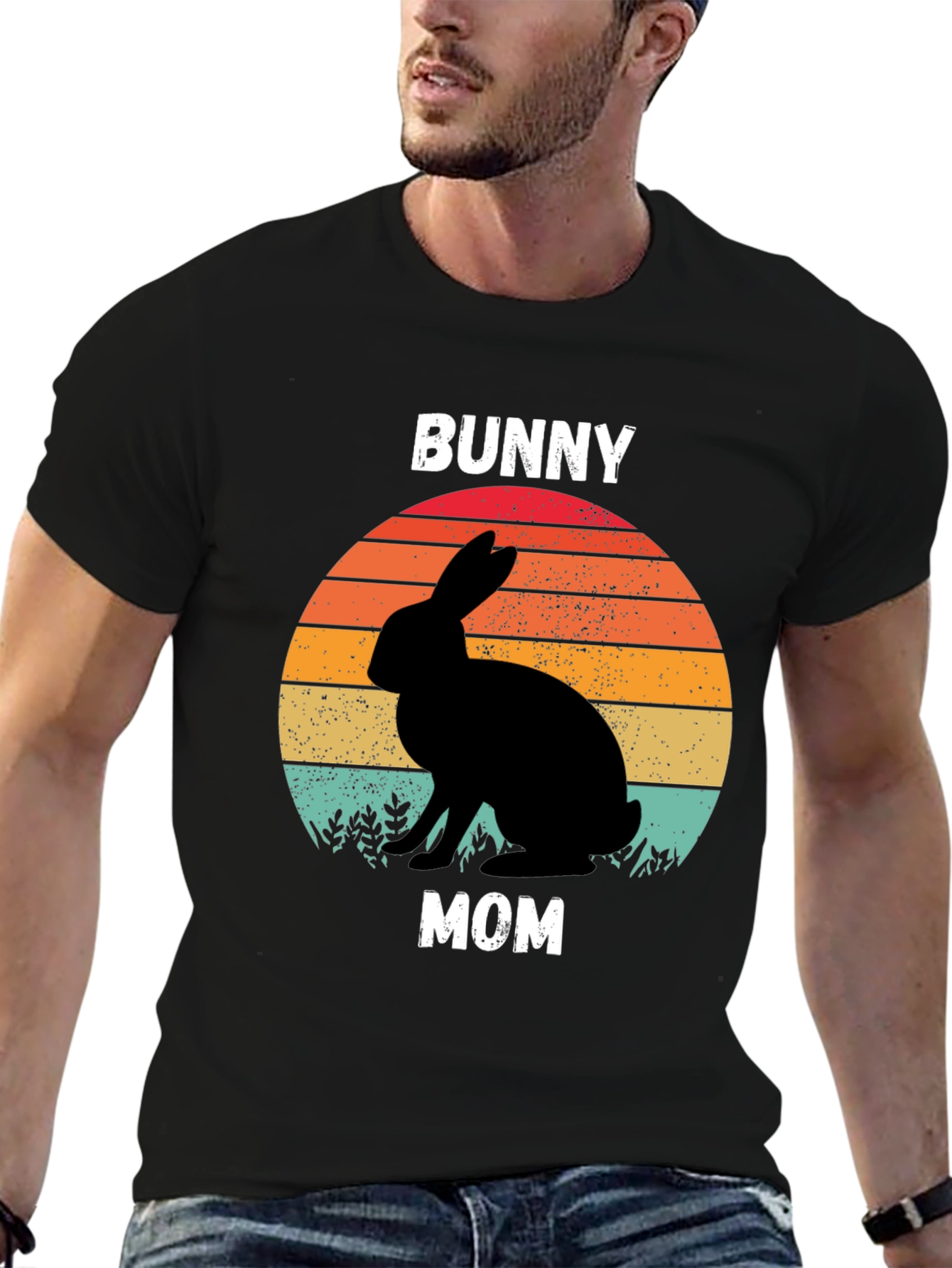 Bunny Mom T-Shirt - Retro Easter Gift