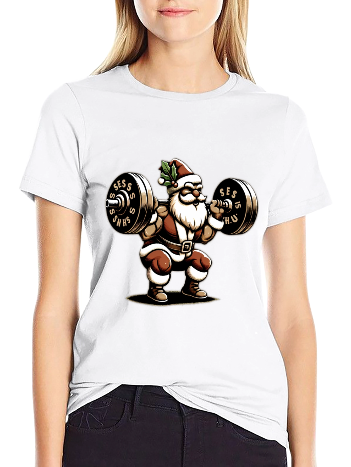 Santa Claus Gym T-Shirt