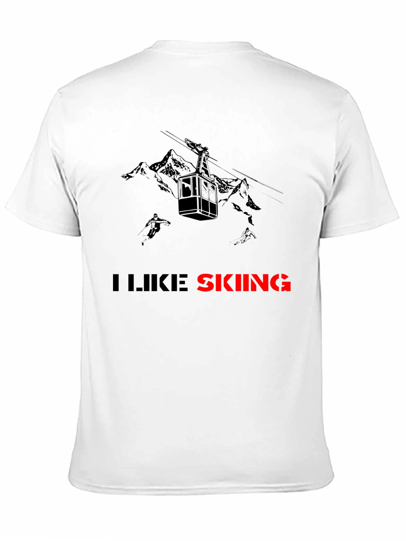 I Like Skiing Graphic Tee - Mountain Adventure