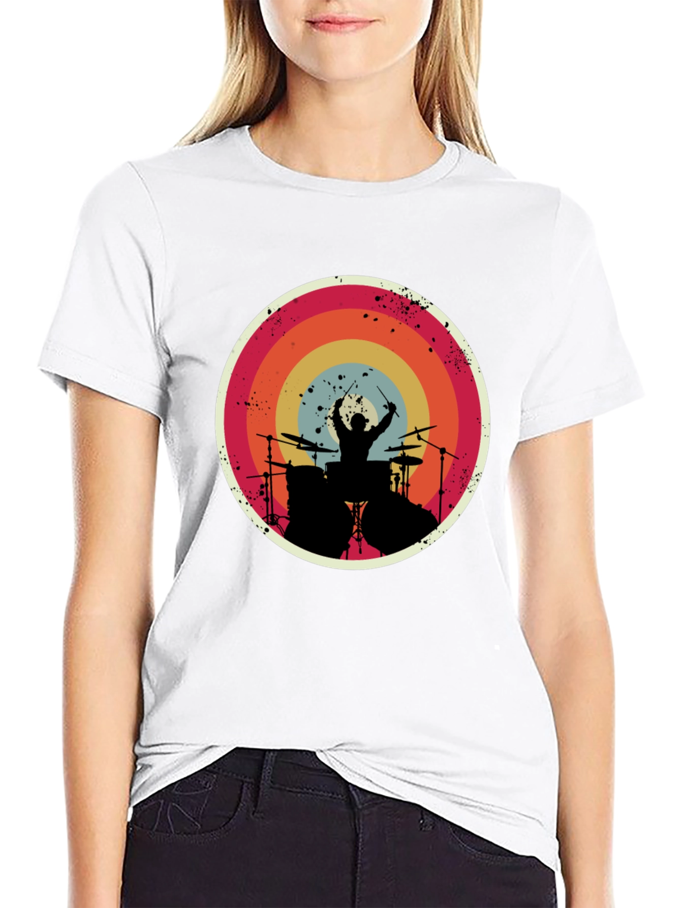 Retro Drummer Graphic Tee