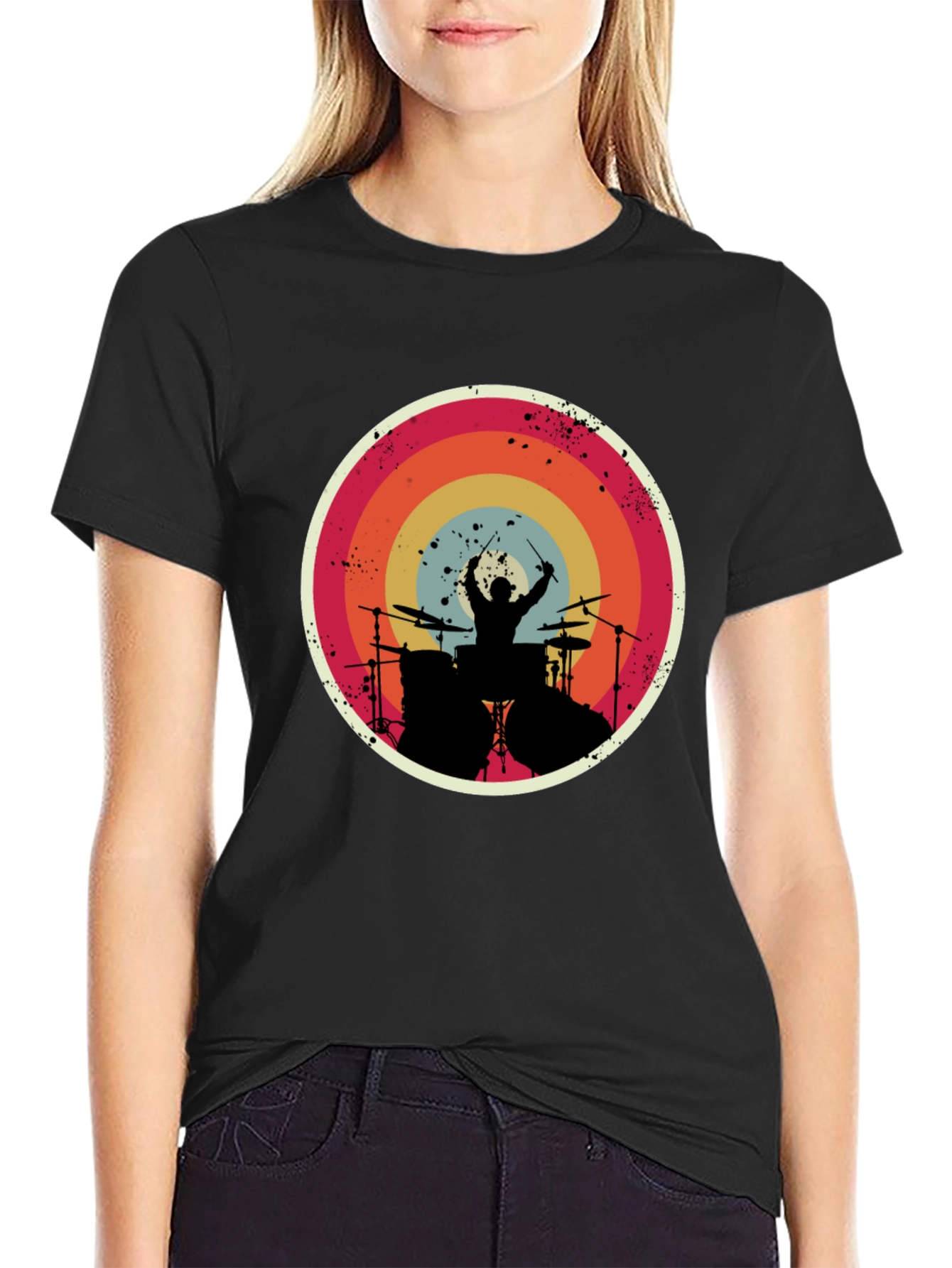 Retro Drummer Graphic Tee