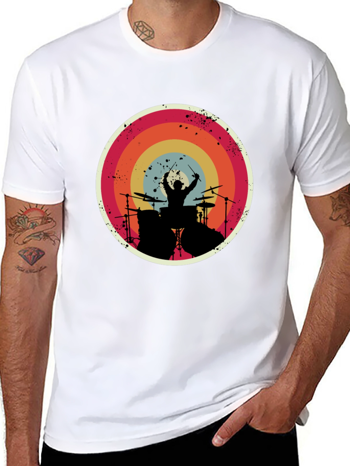 Retro Drummer Graphic Tee