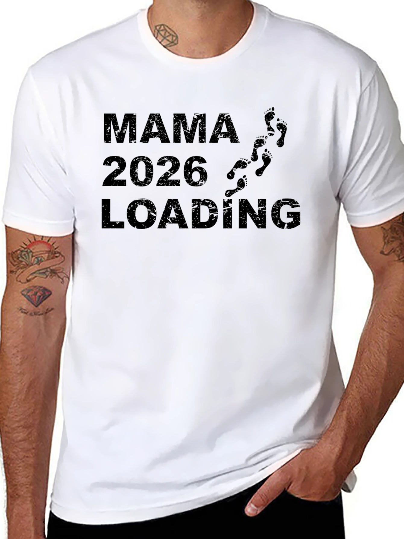 Mama 2026 Loading Pregnancy T-Shirt