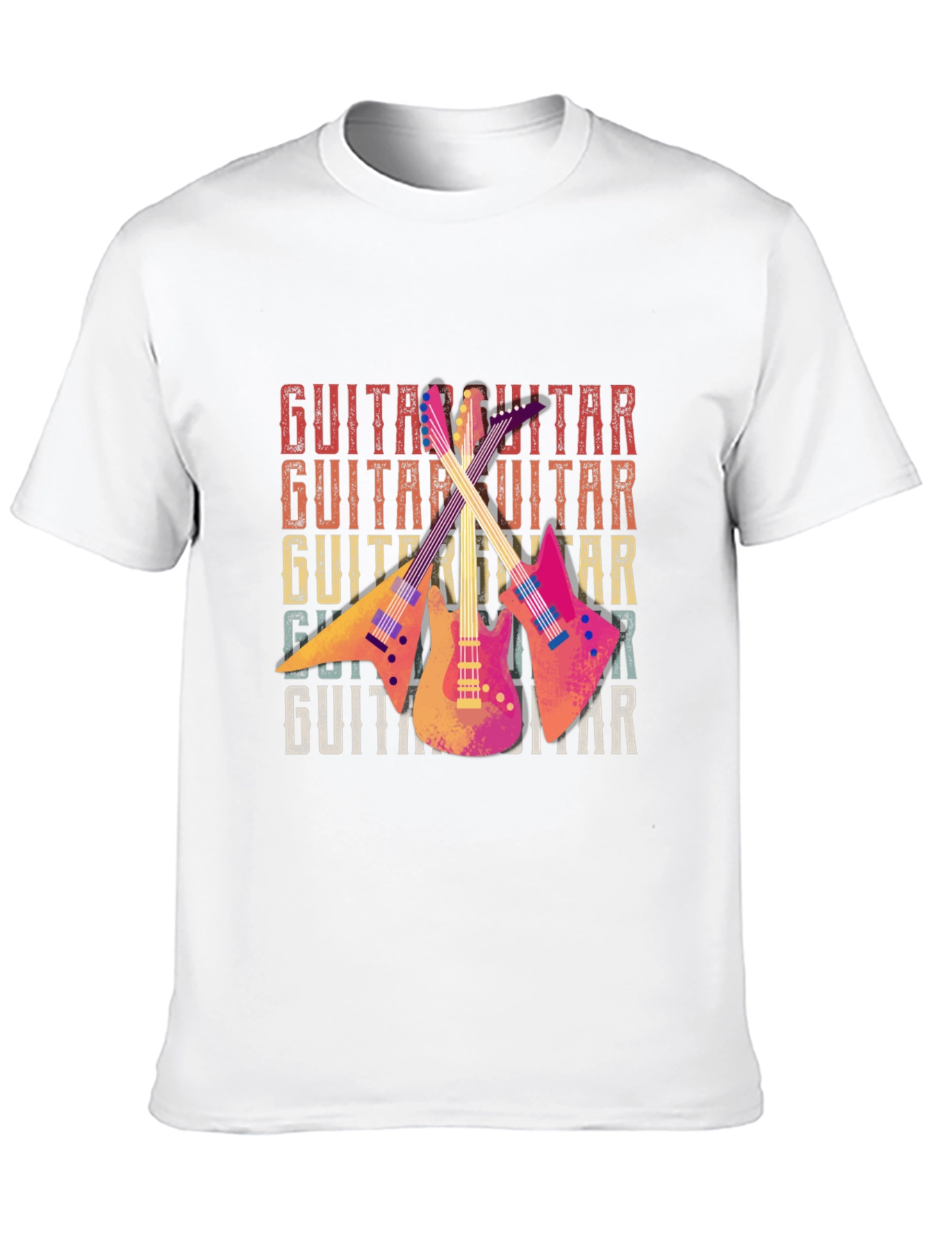 Retro Guitar T-Shirt - Musical Instrument Design