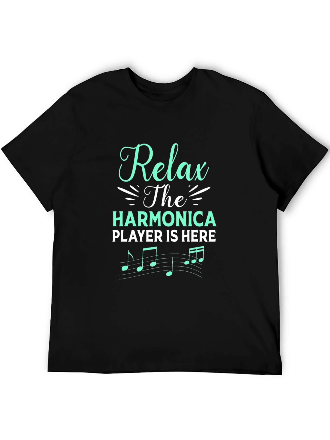 Relax Harmonica Player T-Shirt - Music Gift Tee