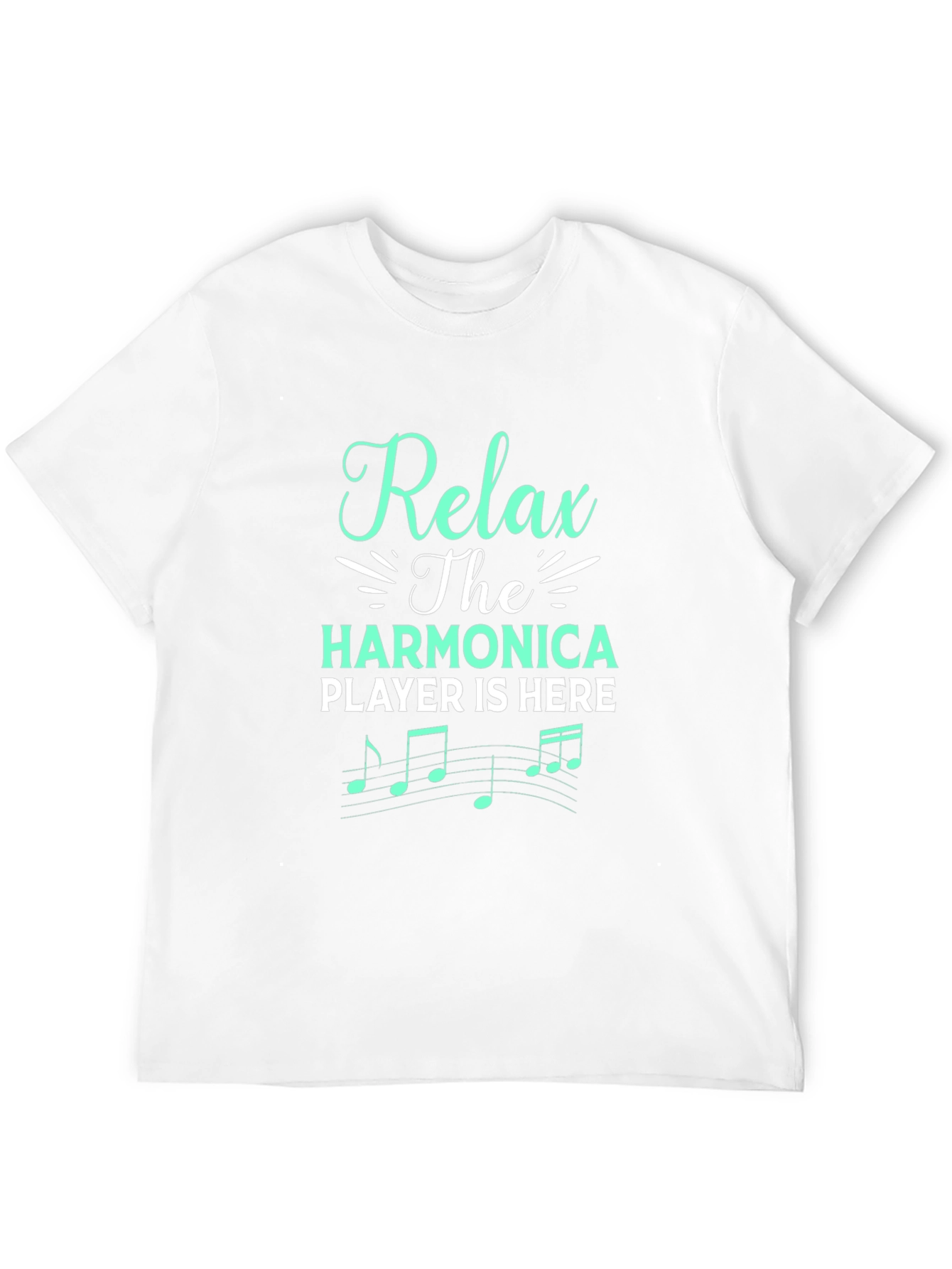 Relax Harmonica Player T-Shirt - Music Gift Tee