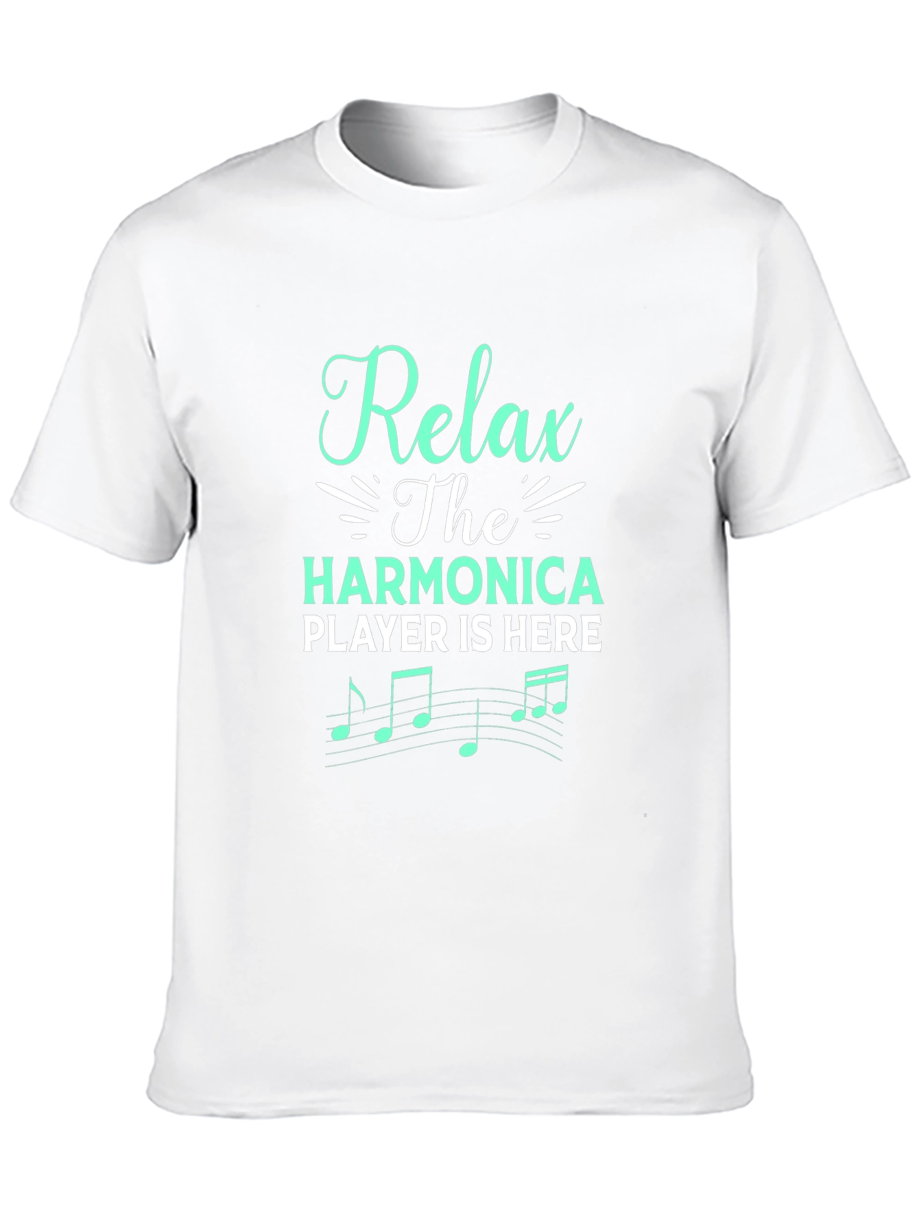 Relax Harmonica Player T-Shirt - Music Gift Tee