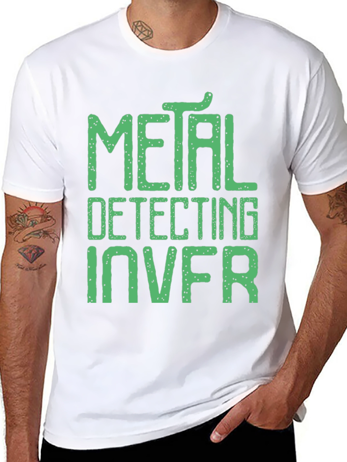 Metal Detecting INVR Black Graphic Tee